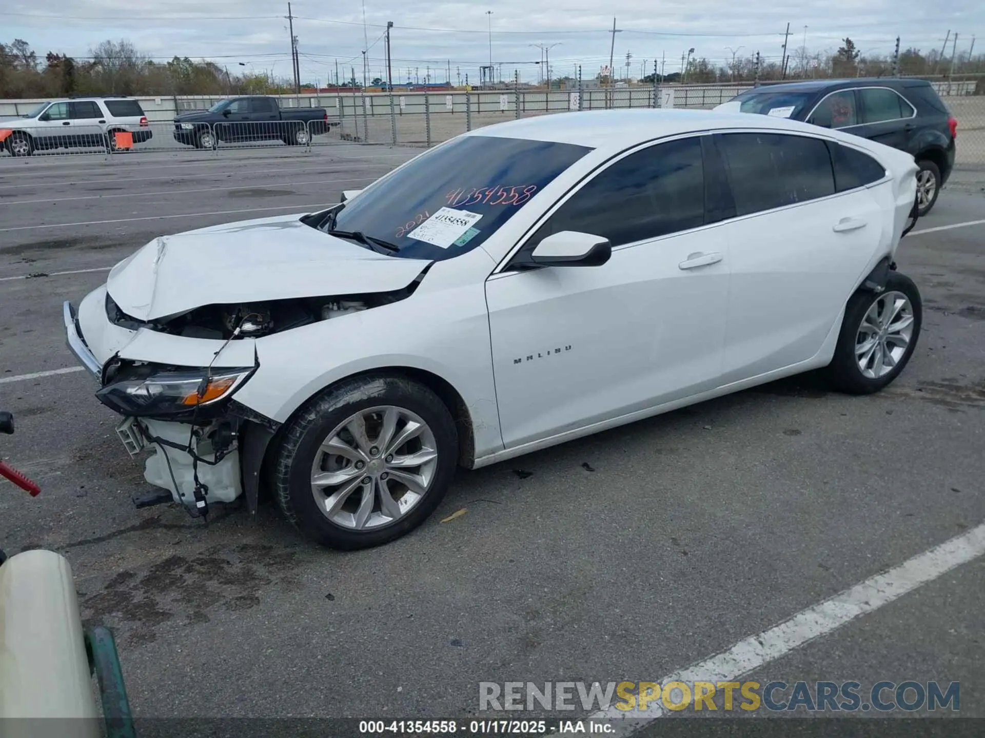 2 Photograph of a damaged car 1G1ZD5ST3MF071608 CHEVROLET MALIBU 2021