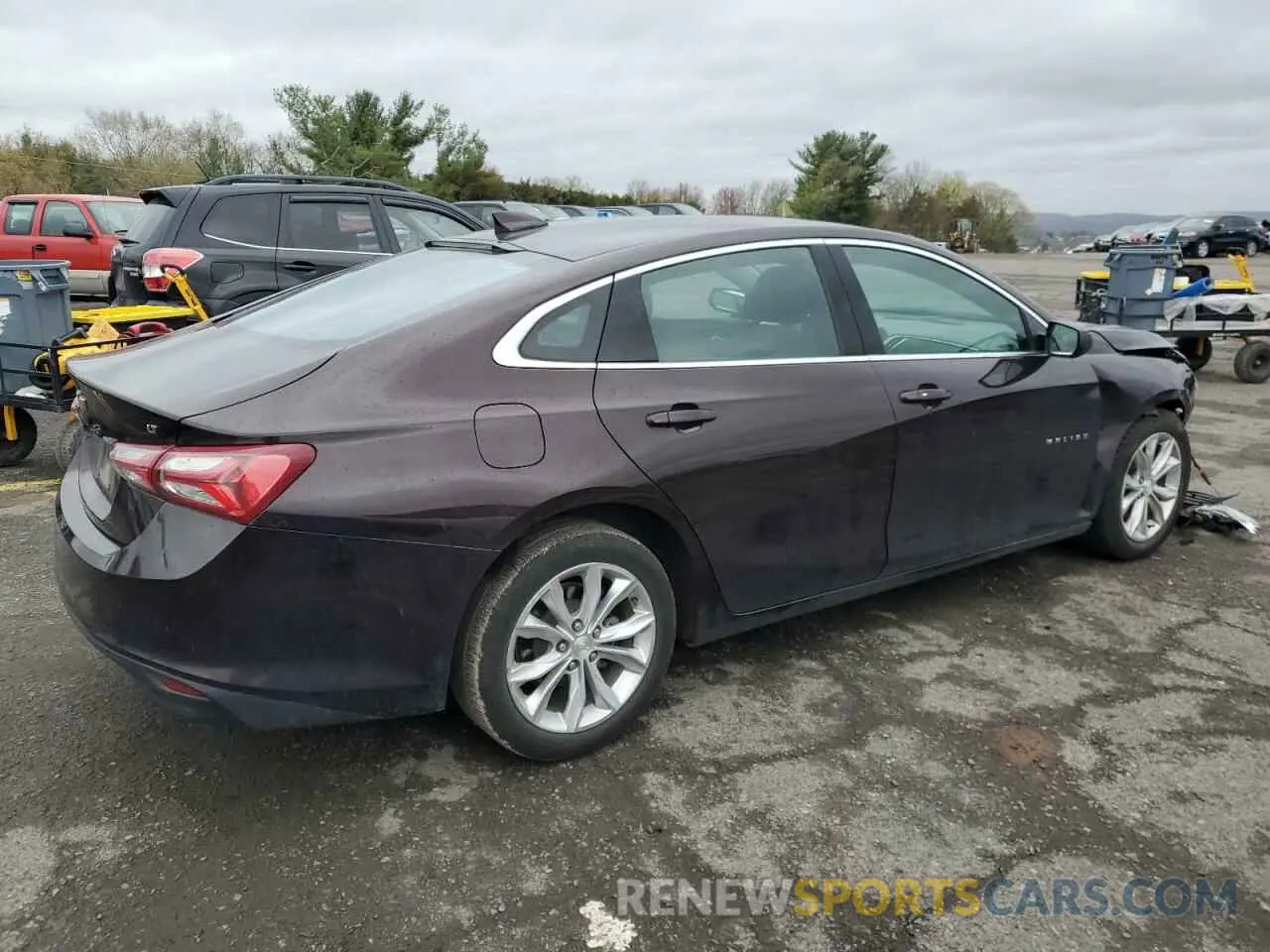 3 Photograph of a damaged car 1G1ZD5ST4MF008260 CHEVROLET MALIBU 2021