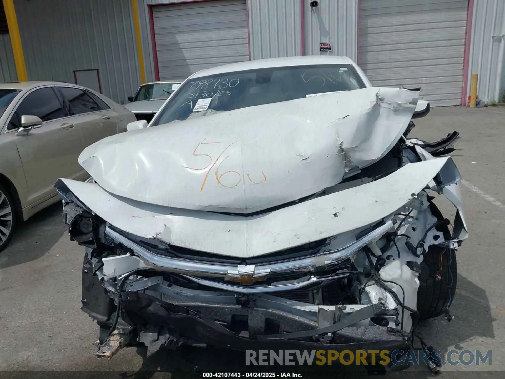 12 Фотография поврежденного автомобиля 1G1ZD5ST4MF060438 CHEVROLET MALIBU 2021