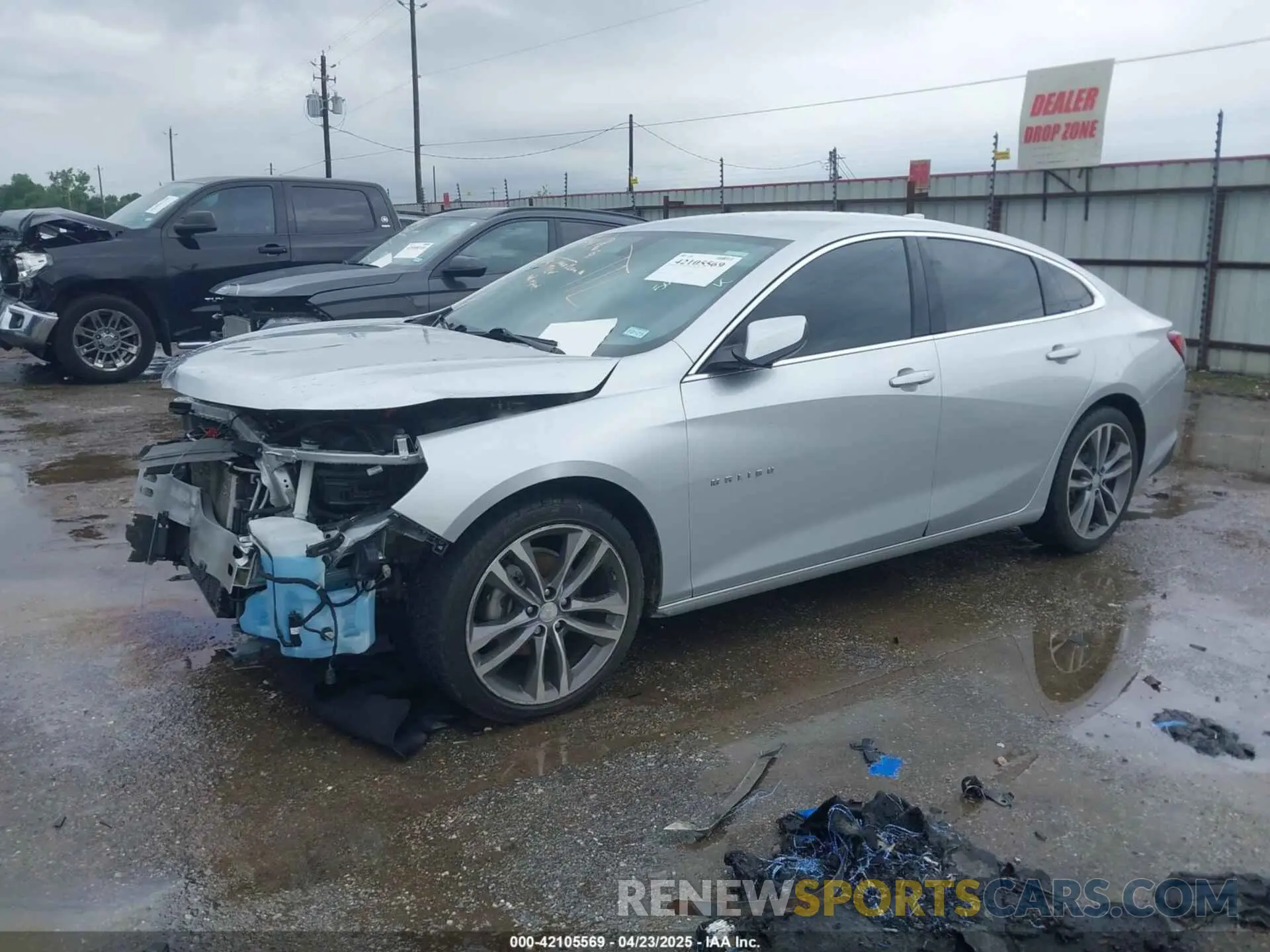 2 Фотография поврежденного автомобиля 1G1ZD5ST4MF076719 CHEVROLET MALIBU 2021