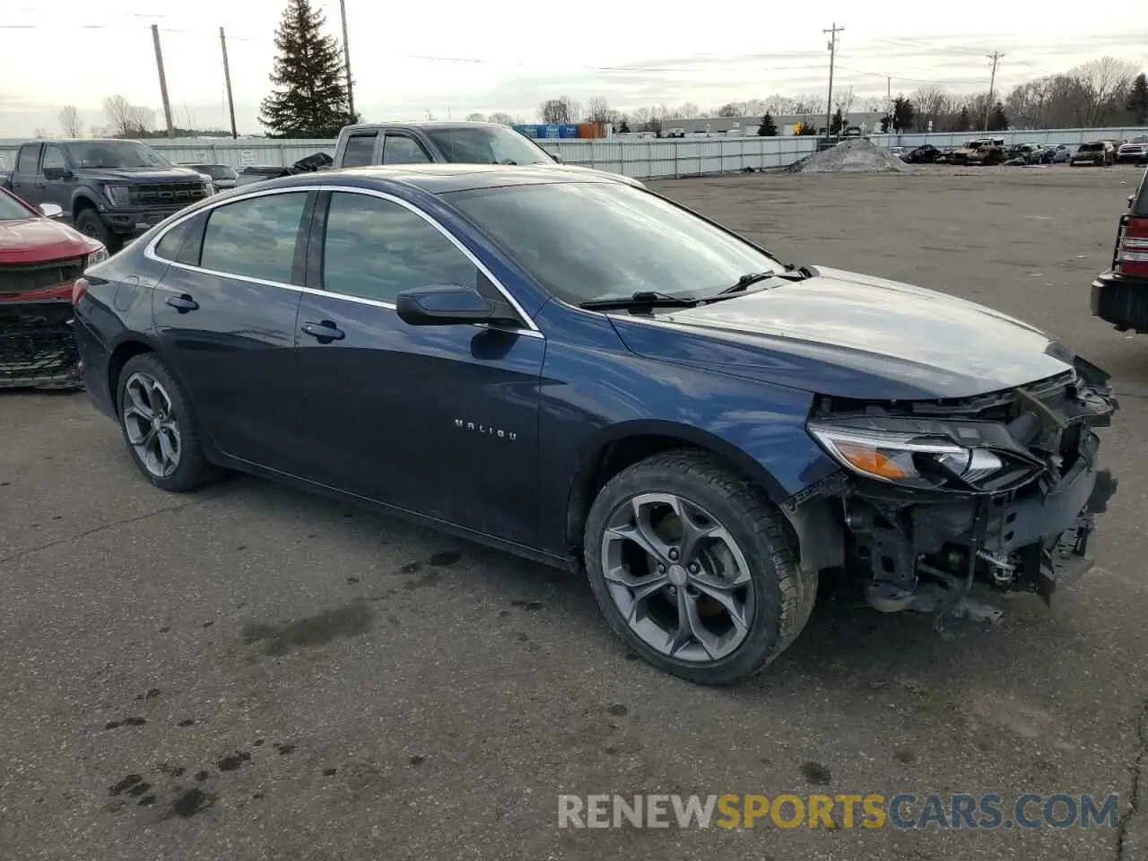 4 Фотография поврежденного автомобиля 1G1ZD5ST5MF003844 CHEVROLET MALIBU 2021