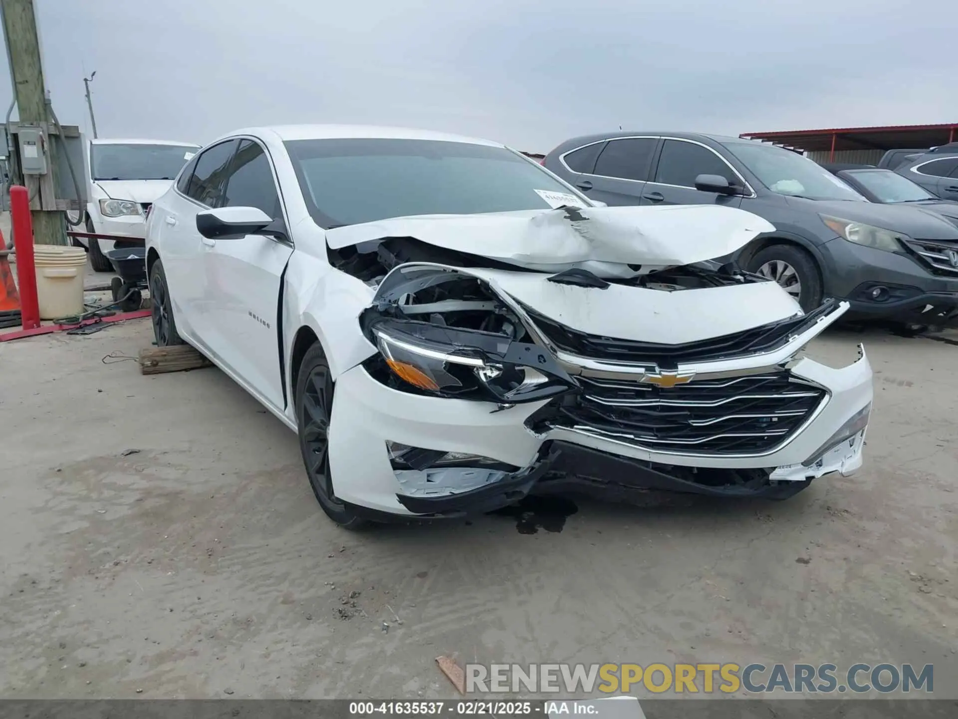1 Photograph of a damaged car 1G1ZD5ST5MF045933 CHEVROLET MALIBU 2021