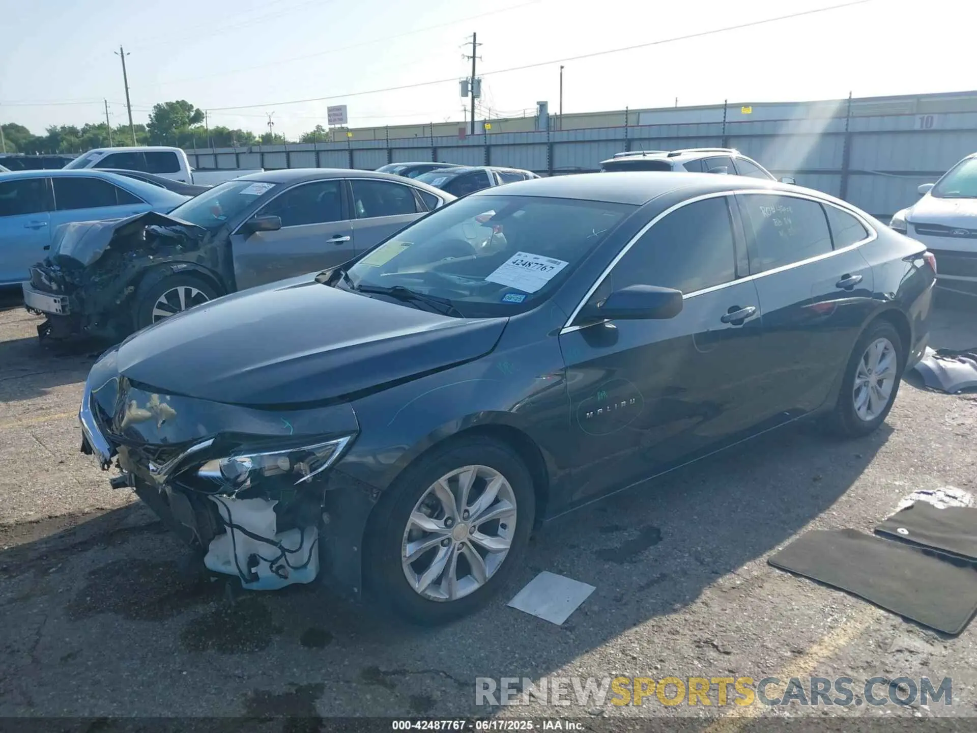 2 Photograph of a damaged car 1G1ZD5ST6MF072428 CHEVROLET MALIBU 2021