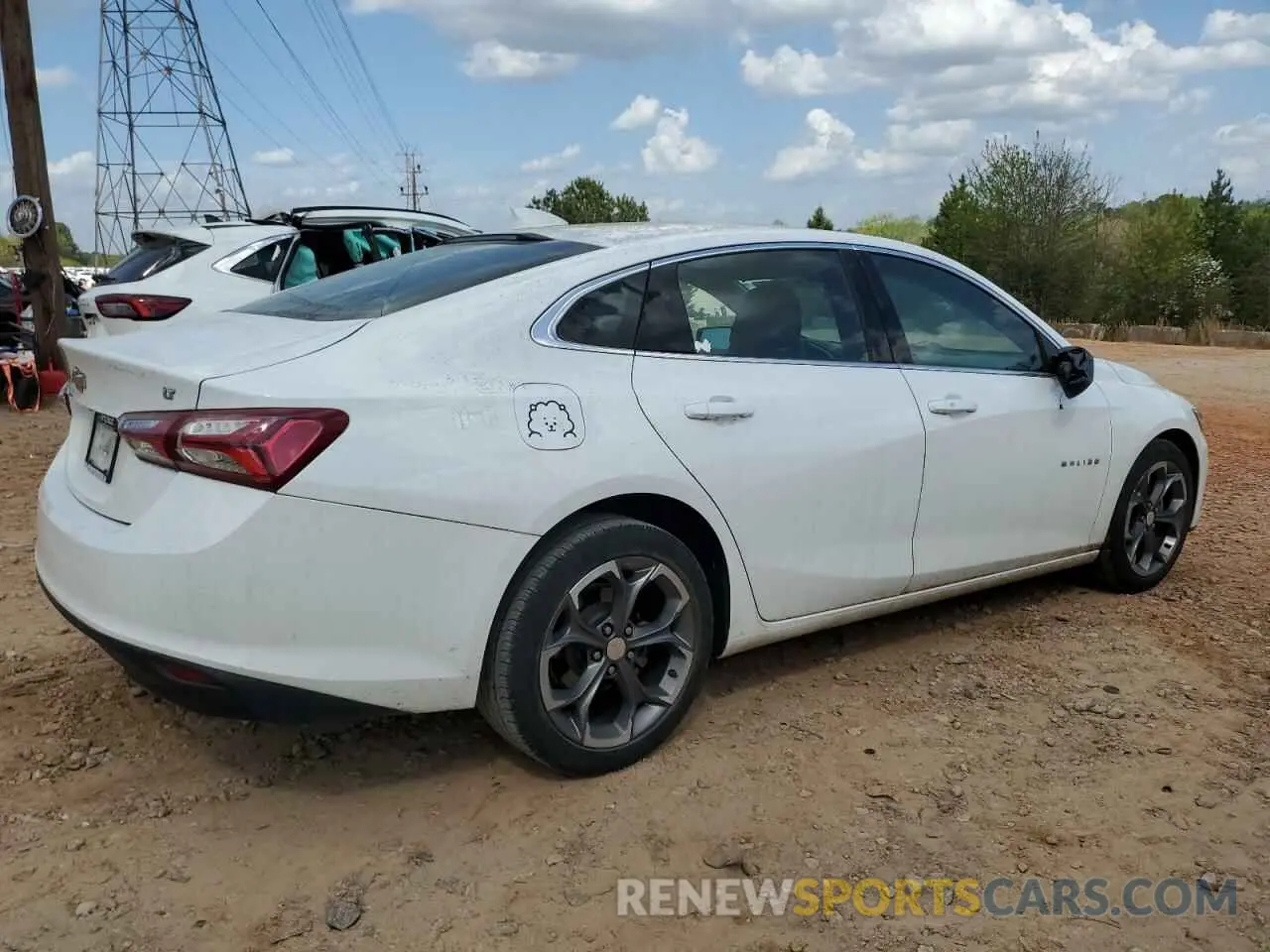 3 Photograph of a damaged car 1G1ZD5ST8MF073628 CHEVROLET MALIBU 2021