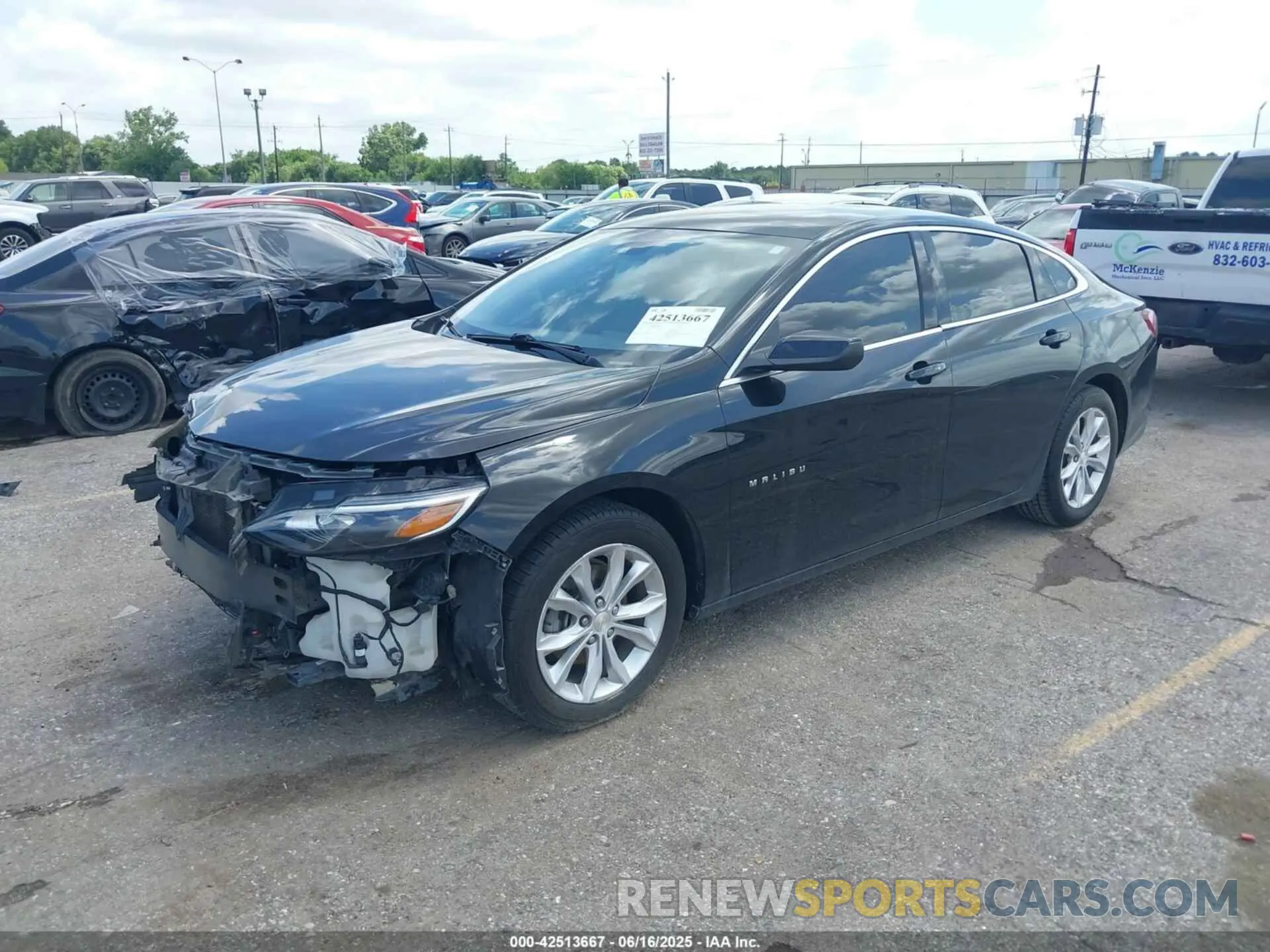 2 Photograph of a damaged car 1G1ZD5ST9MF014992 CHEVROLET MALIBU 2021