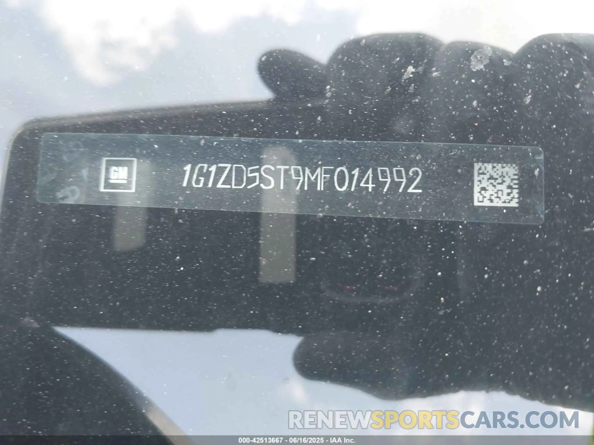 9 Photograph of a damaged car 1G1ZD5ST9MF014992 CHEVROLET MALIBU 2021