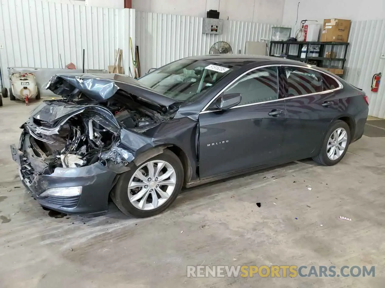 1 Photograph of a damaged car 1G1ZD5ST9MF030576 CHEVROLET MALIBU 2021