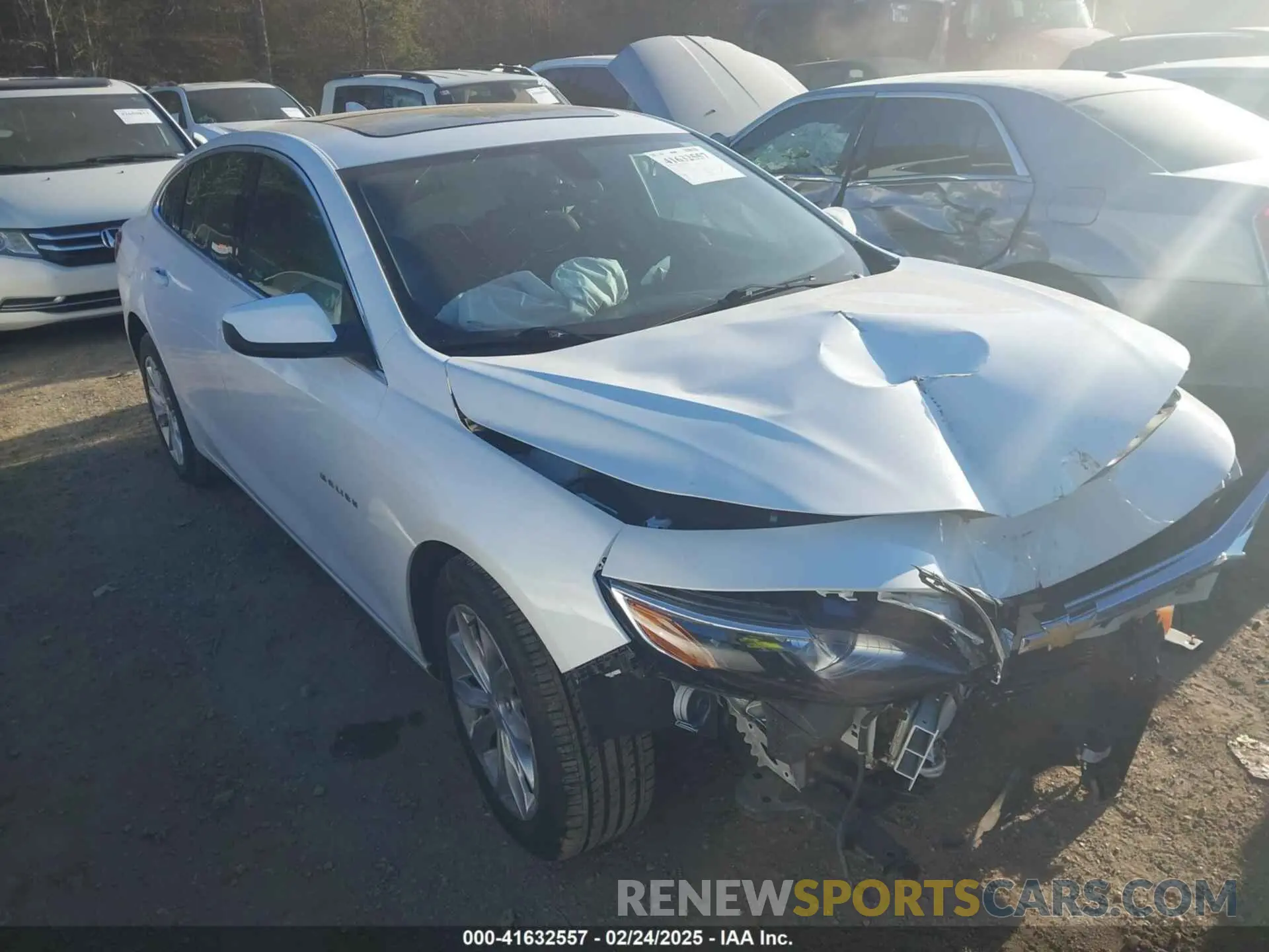 1 Photograph of a damaged car 1G1ZD5ST9MF065442 CHEVROLET MALIBU 2021