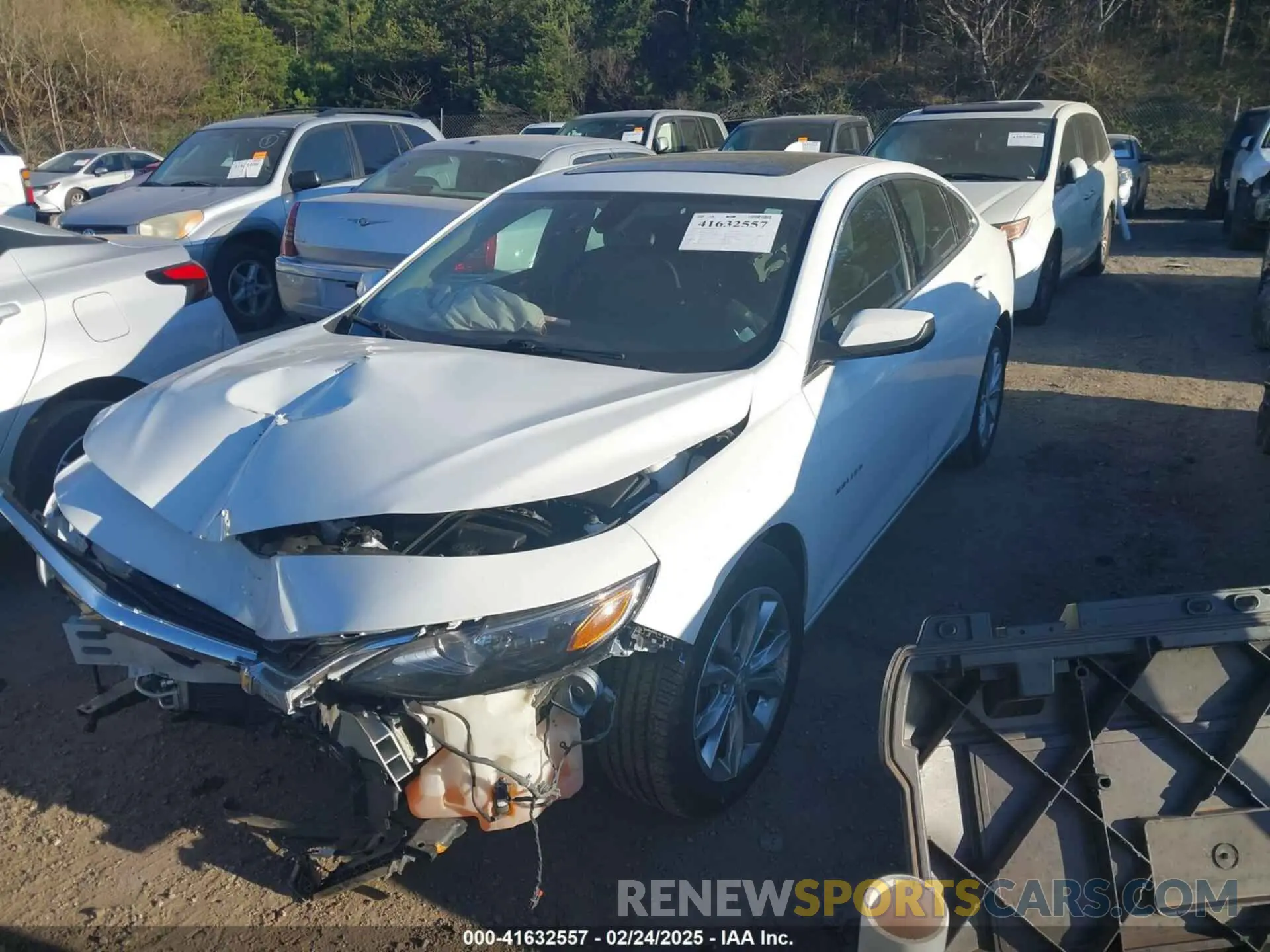 2 Photograph of a damaged car 1G1ZD5ST9MF065442 CHEVROLET MALIBU 2021