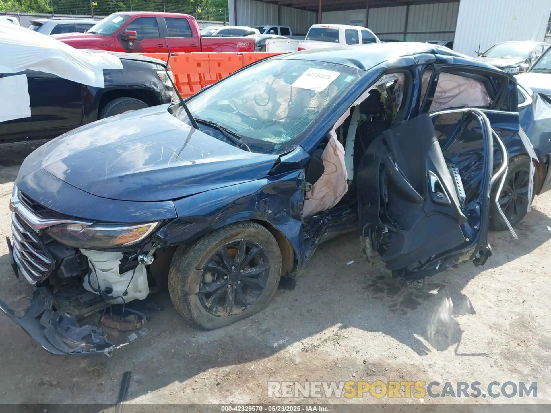 2 Photograph of a damaged car 1G1ZD5STXMF022759 CHEVROLET MALIBU 2021