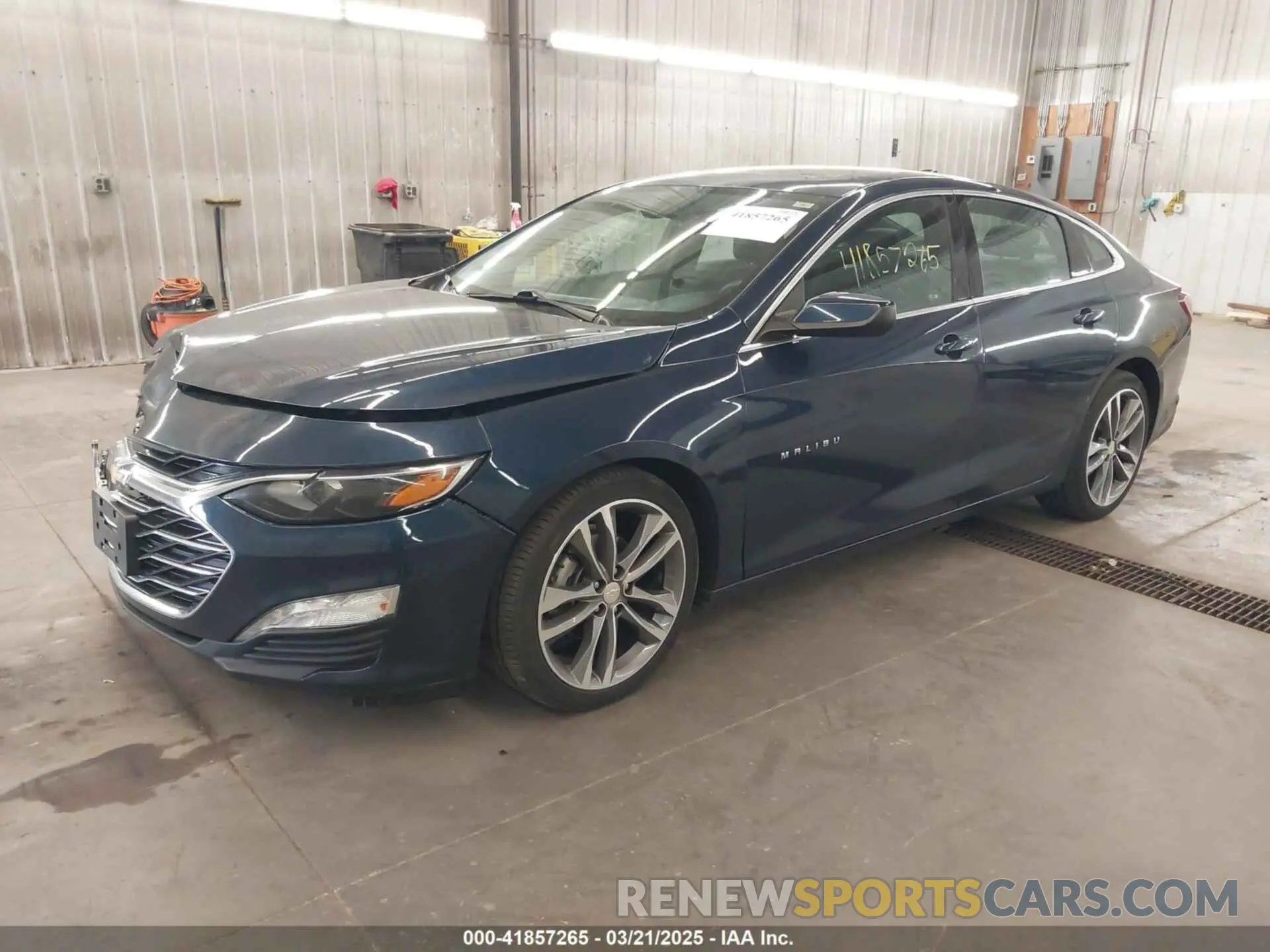 2 Photograph of a damaged car 1G1ZD5STXMF059844 CHEVROLET MALIBU 2021