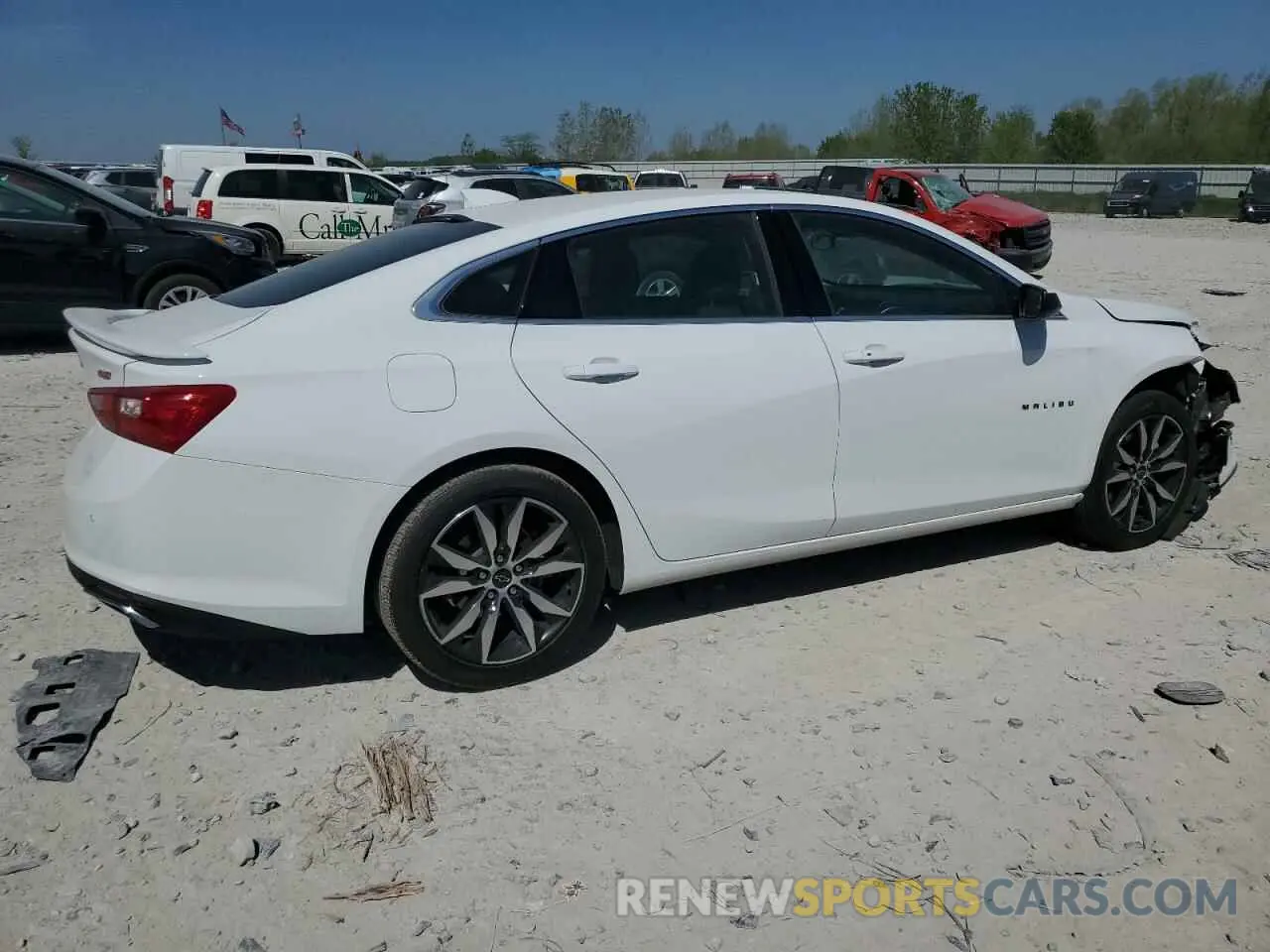 3 Photograph of a damaged car 1G1ZG5ST4MF041038 CHEVROLET MALIBU 2021