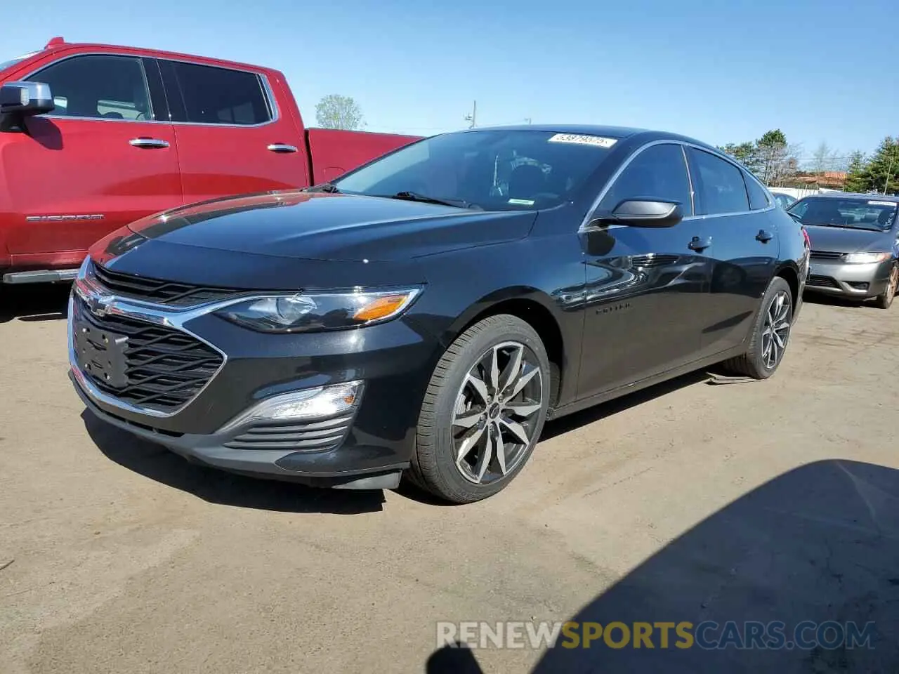 1 Photograph of a damaged car 1G1ZG5STXMF033641 CHEVROLET MALIBU 2021