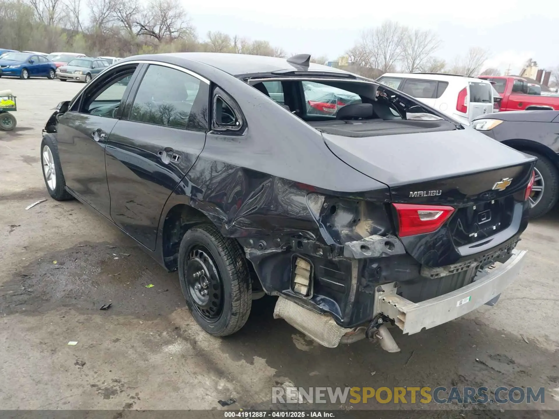 3 Photograph of a damaged car 1G1ZB5ST2NF204673 CHEVROLET MALIBU 2022