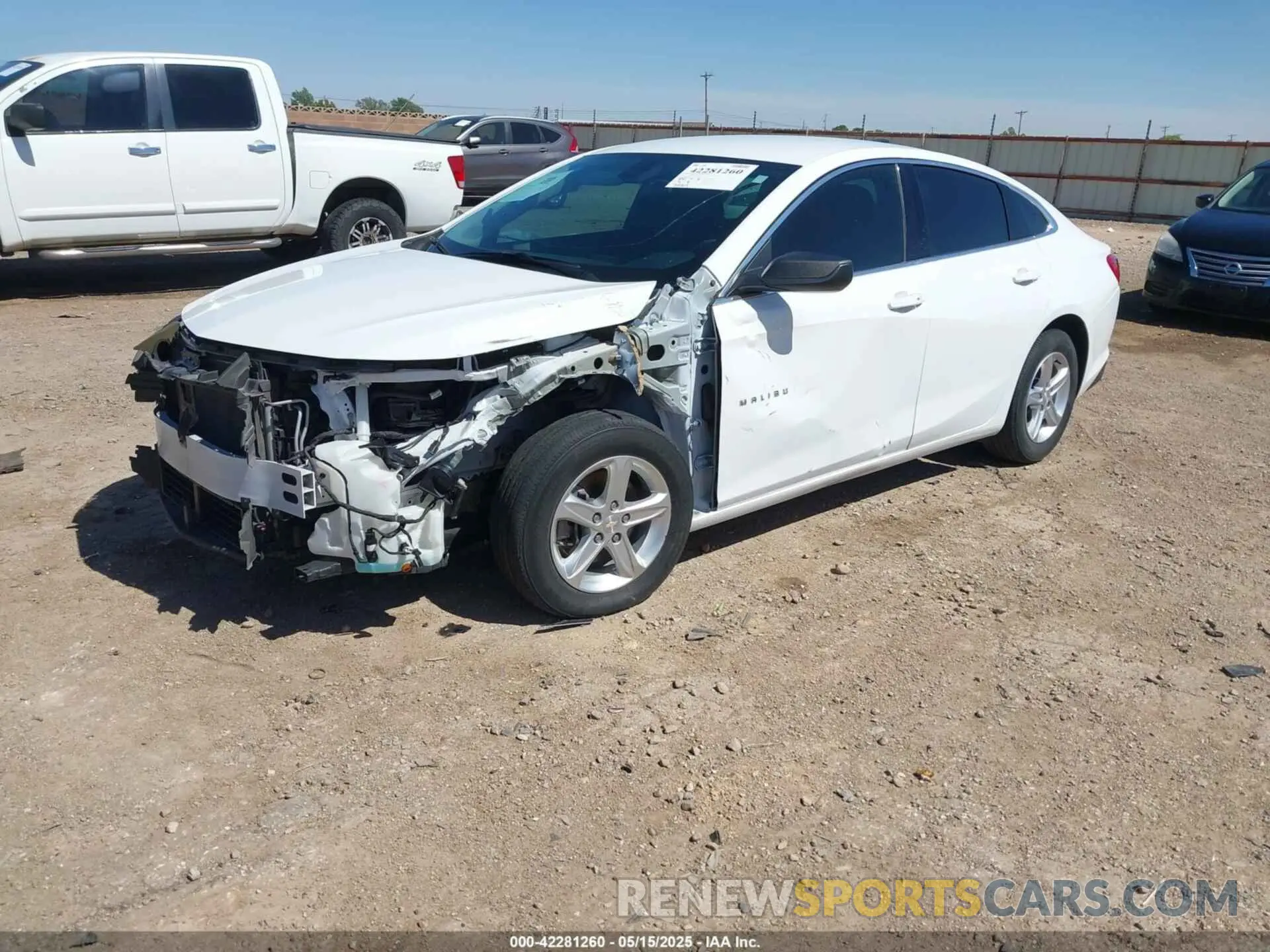 2 Photograph of a damaged car 1G1ZB5ST6NF209505 CHEVROLET MALIBU 2022