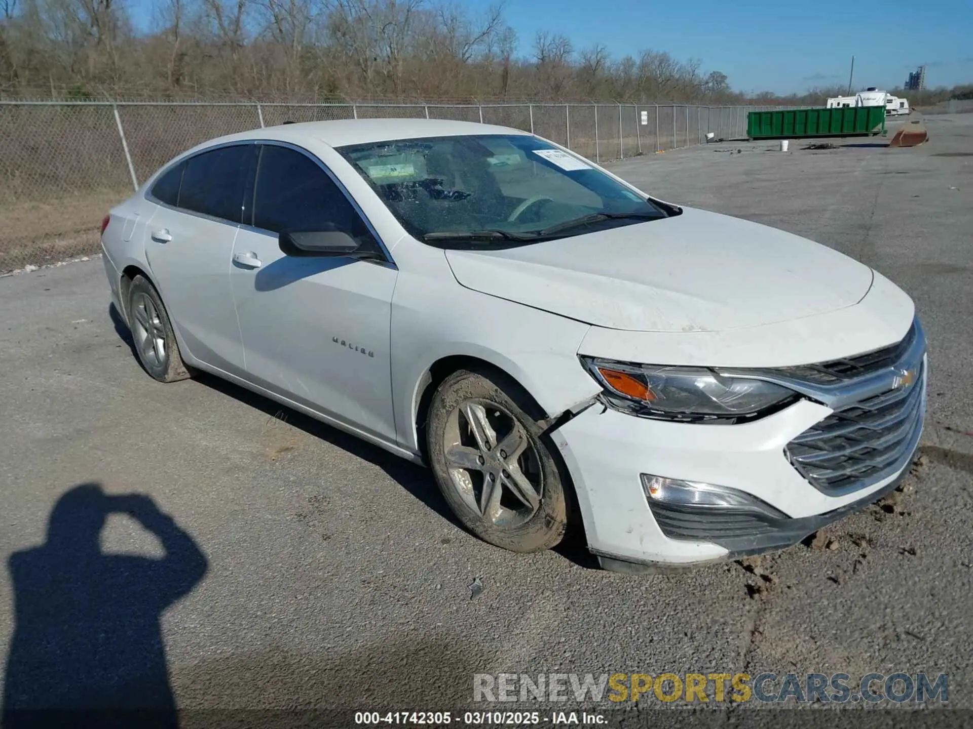 1 Photograph of a damaged car 1G1ZB5ST7NF206130 CHEVROLET MALIBU 2022
