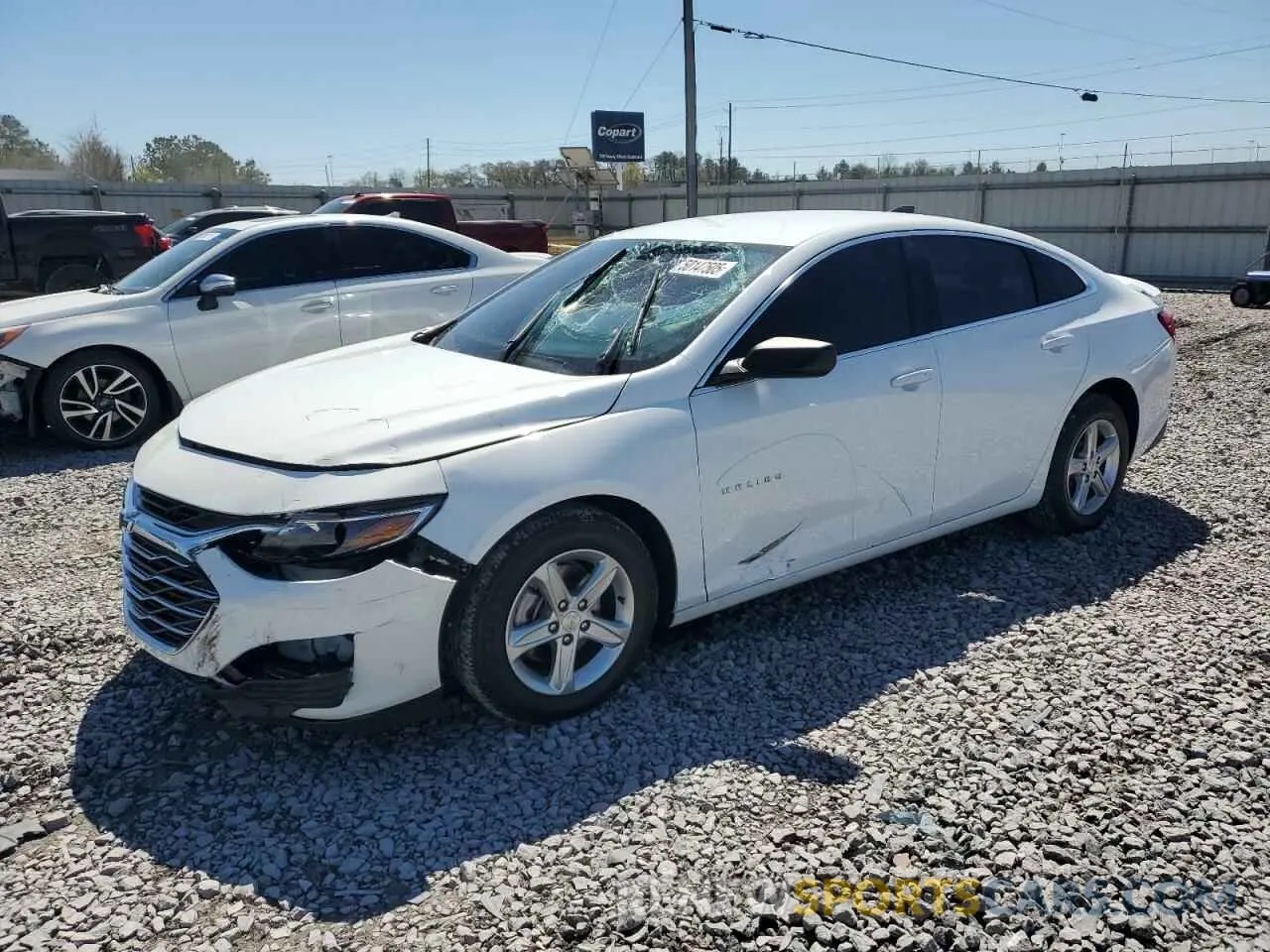 1 Photograph of a damaged car 1G1ZB5ST7NF214454 CHEVROLET MALIBU 2022
