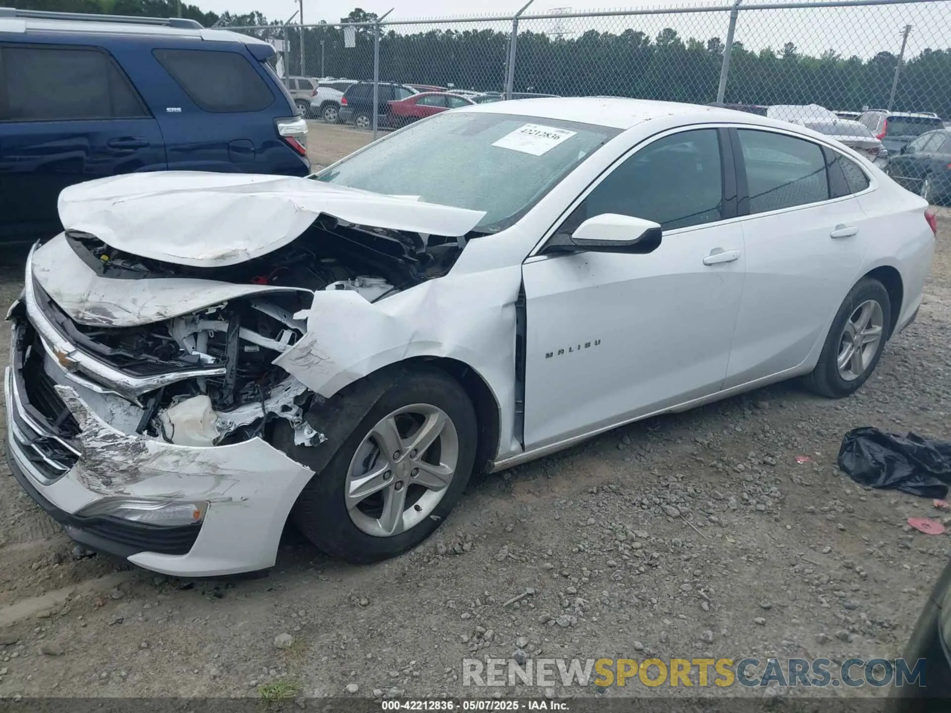 2 Photograph of a damaged car 1G1ZC5ST1NF175308 CHEVROLET MALIBU 2022