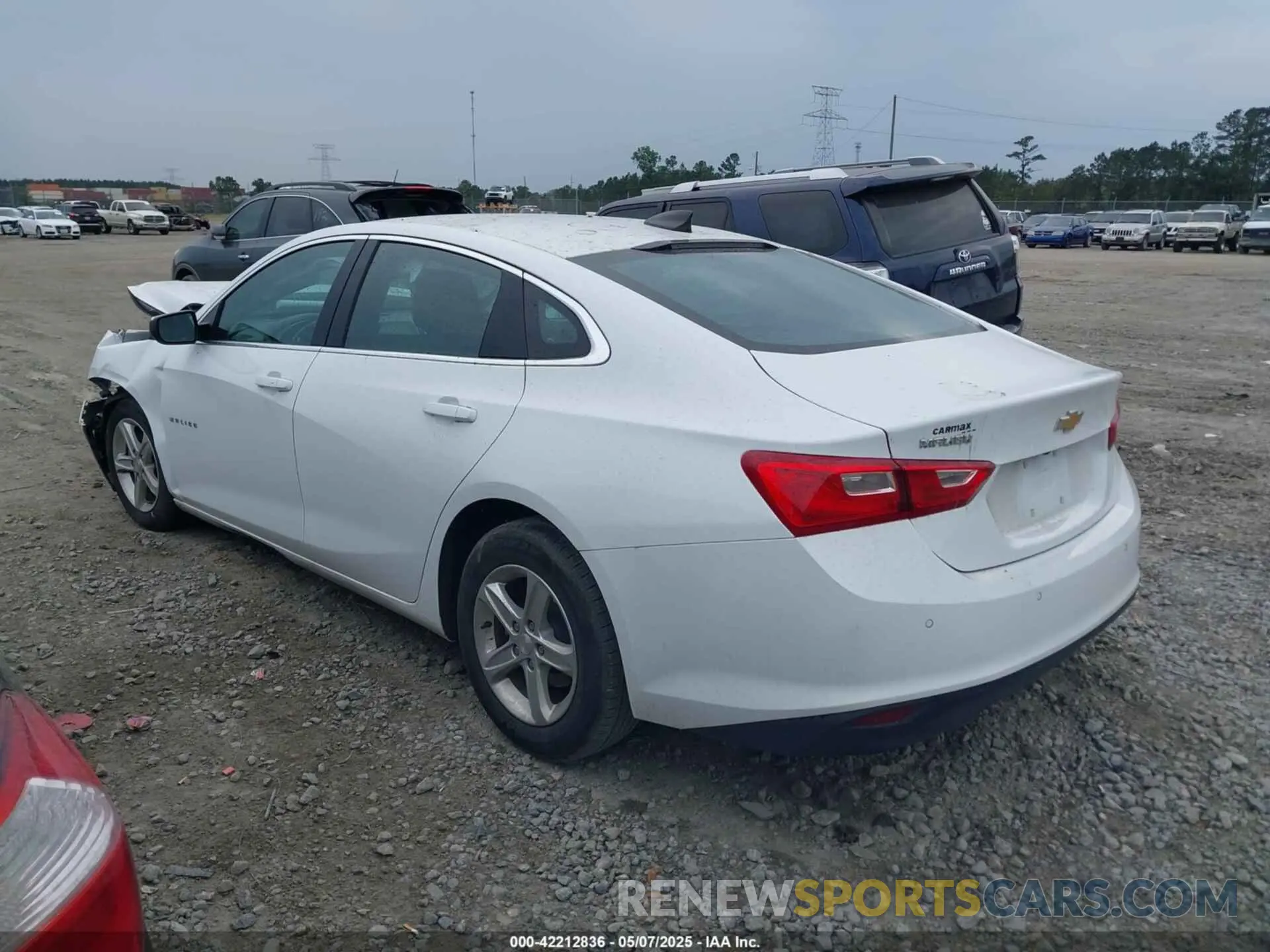 3 Photograph of a damaged car 1G1ZC5ST1NF175308 CHEVROLET MALIBU 2022
