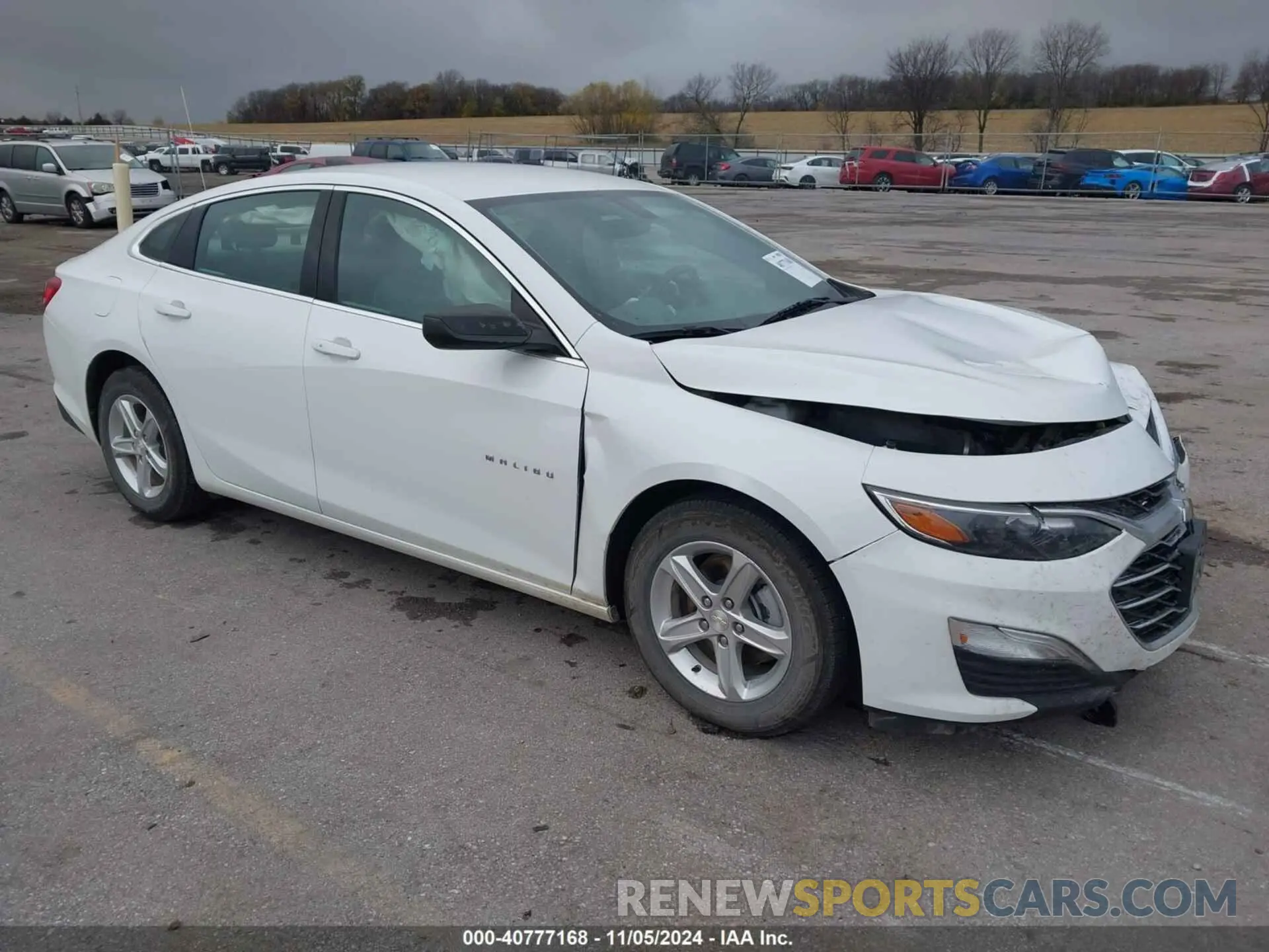 1 Photograph of a damaged car 1G1ZC5ST3NF184916 CHEVROLET MALIBU 2022