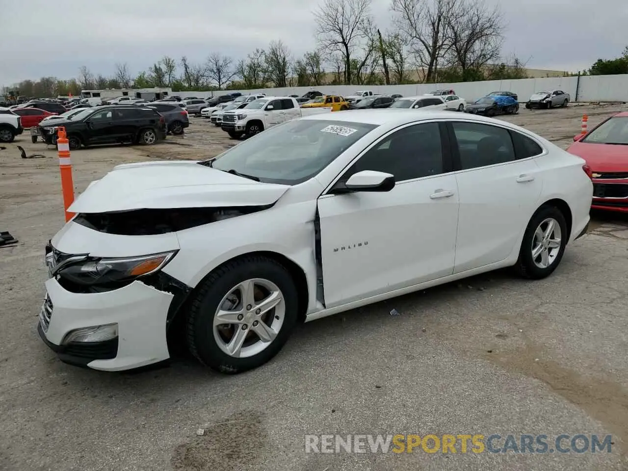 1 Photograph of a damaged car 1G1ZC5ST7NF185728 CHEVROLET MALIBU 2022