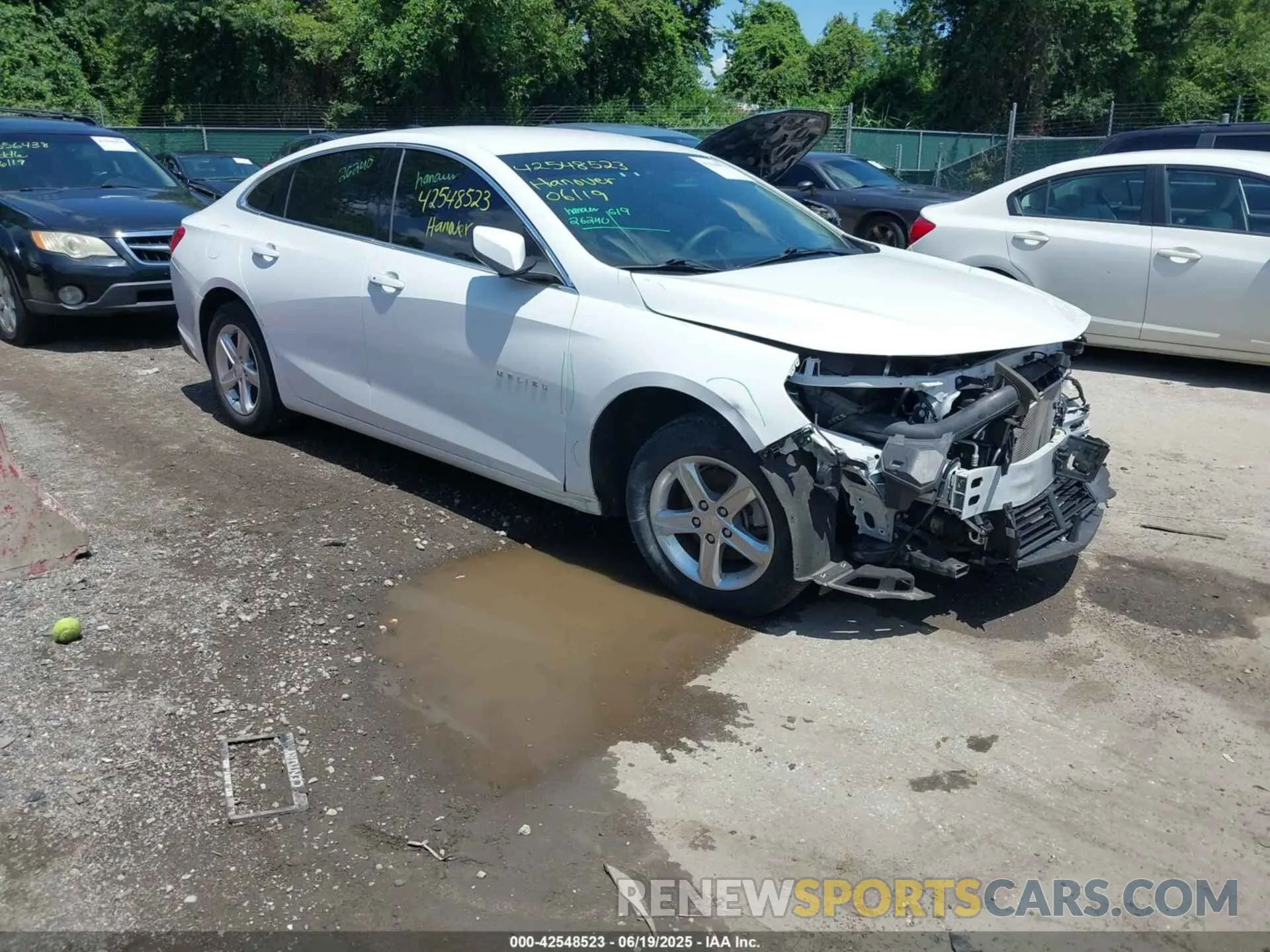 1 Photograph of a damaged car 1G1ZC5STXNF171936 CHEVROLET MALIBU 2022