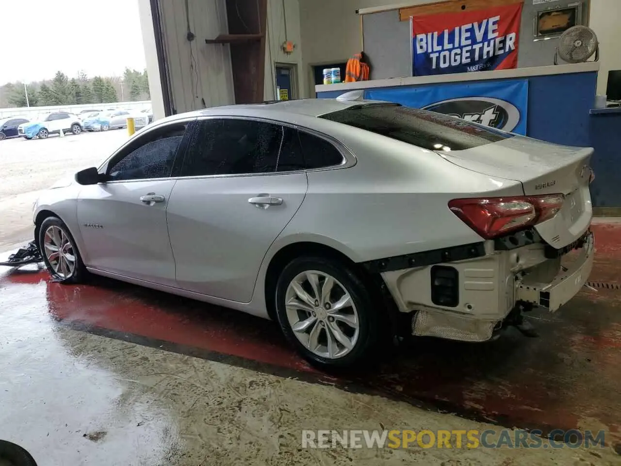 2 Photograph of a damaged car 1G1ZD5ST0NF121415 CHEVROLET MALIBU 2022