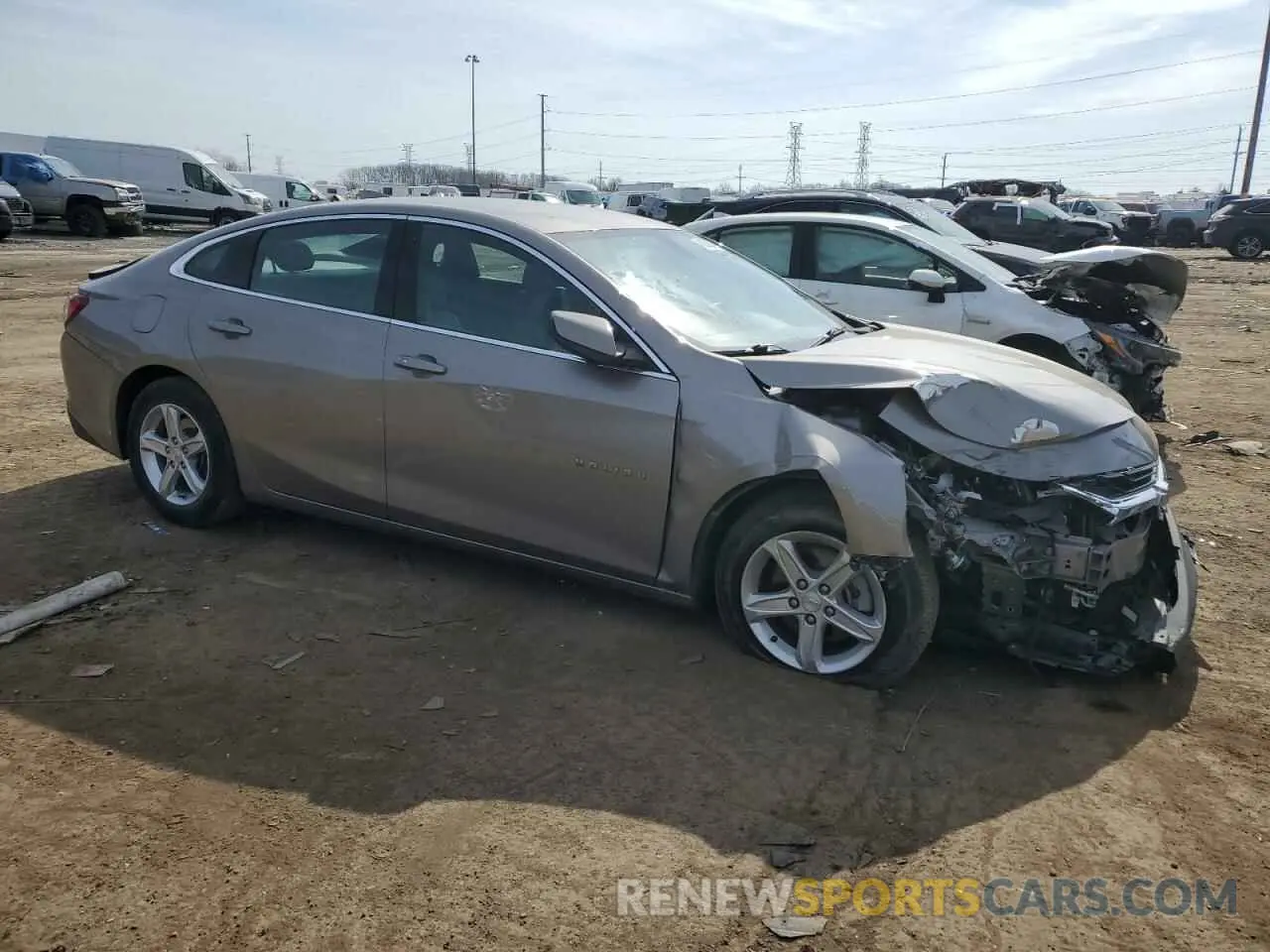 4 Фотография поврежденного автомобиля 1G1ZD5ST0NF193098 CHEVROLET MALIBU 2022