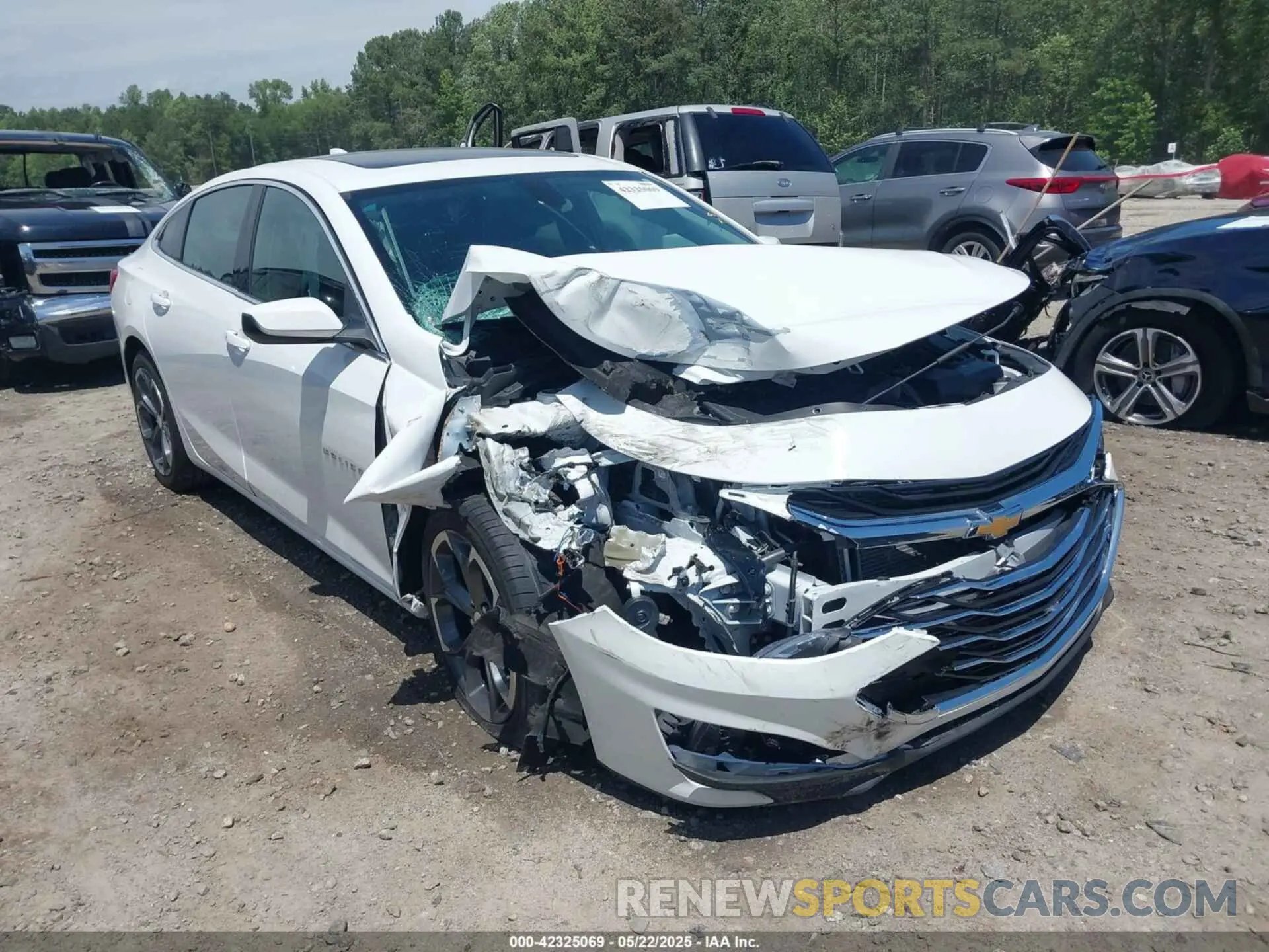 1 Photograph of a damaged car 1G1ZD5ST0NF198687 CHEVROLET MALIBU 2022