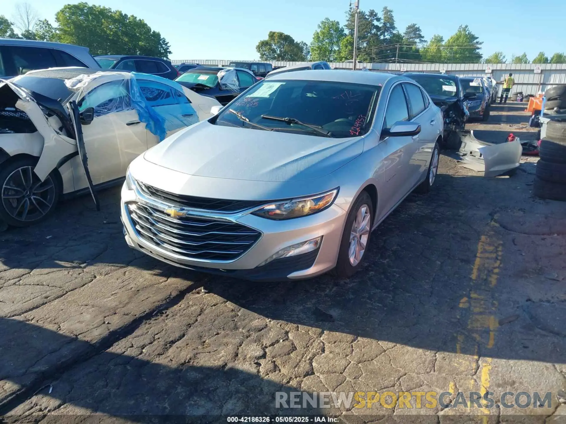 2 Photograph of a damaged car 1G1ZD5ST1NF124453 CHEVROLET MALIBU 2022