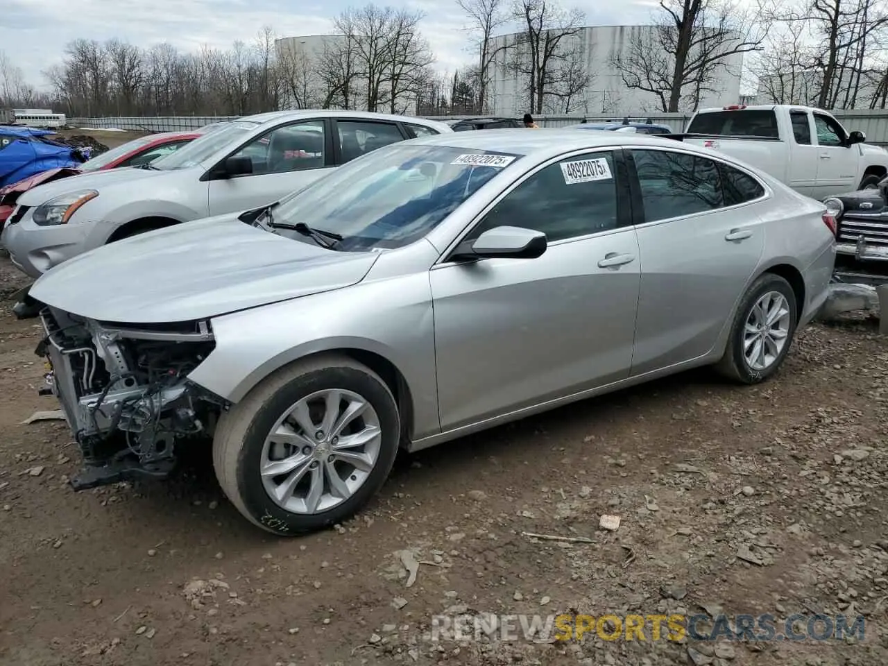 1 Photograph of a damaged car 1G1ZD5ST1NF152897 CHEVROLET MALIBU 2022