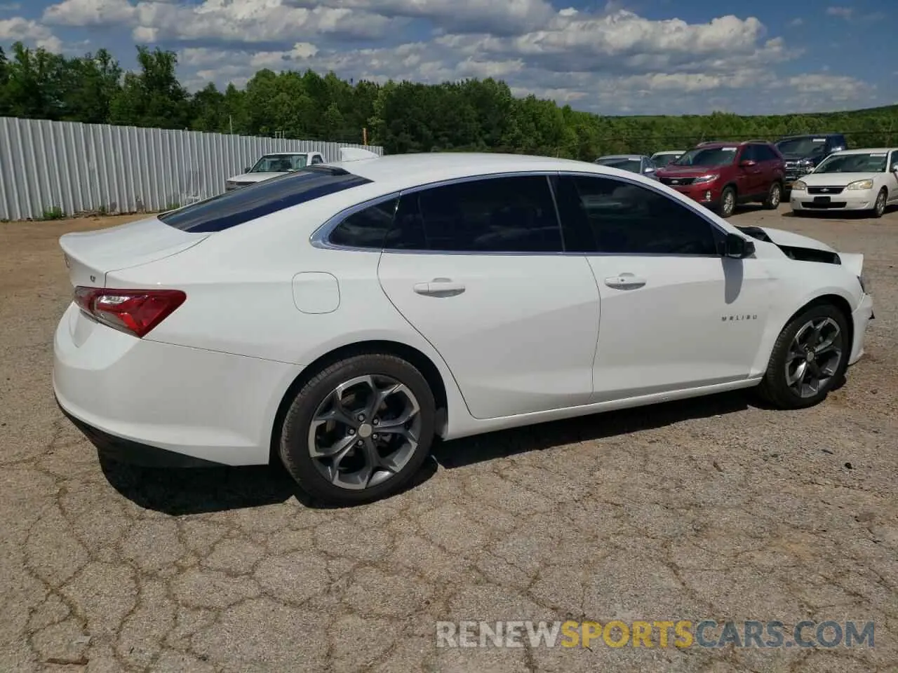 3 Photograph of a damaged car 1G1ZD5ST2NF131010 CHEVROLET MALIBU 2022