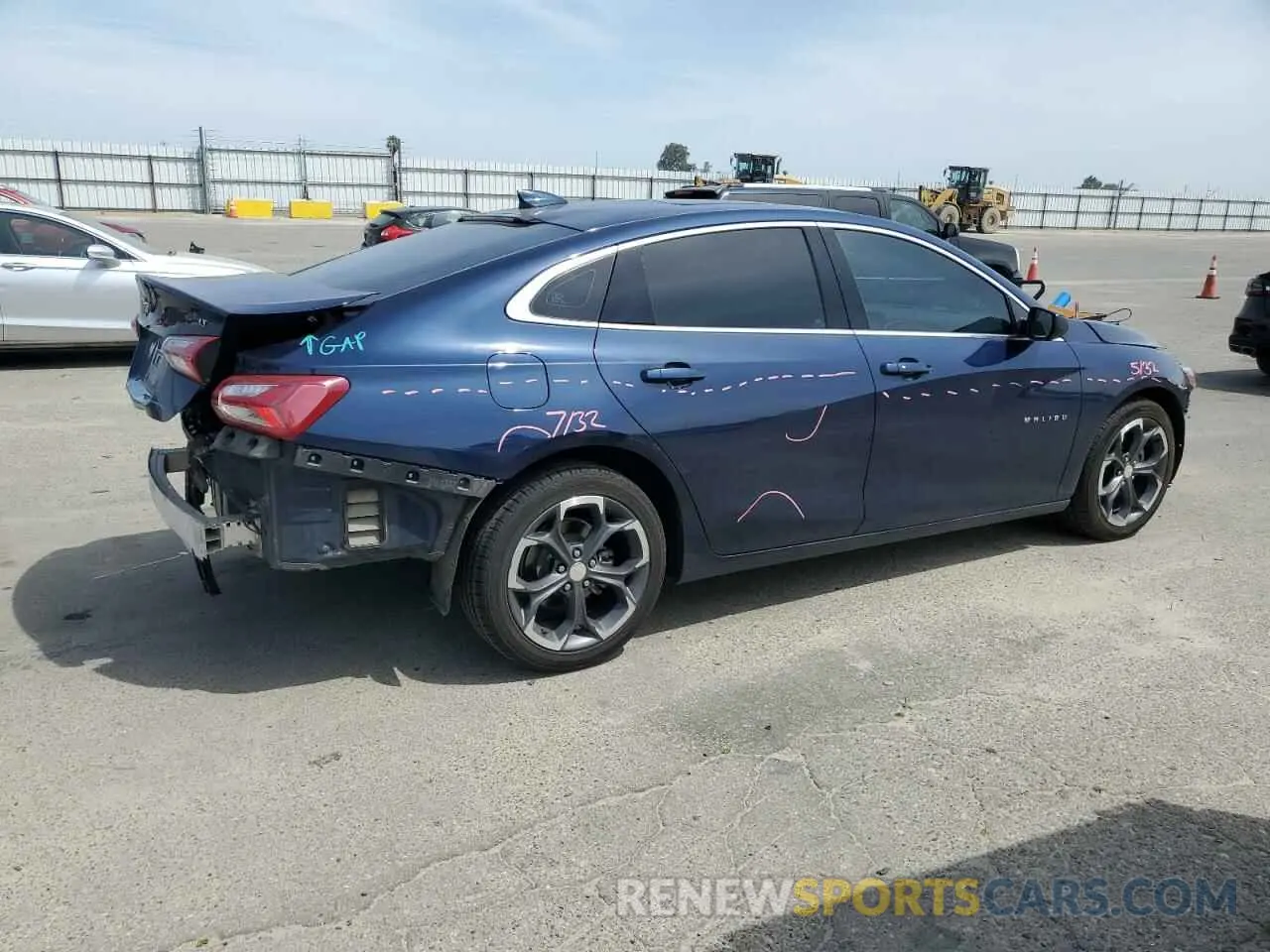 3 Фотография поврежденного автомобиля 1G1ZD5ST2NF176223 CHEVROLET MALIBU 2022