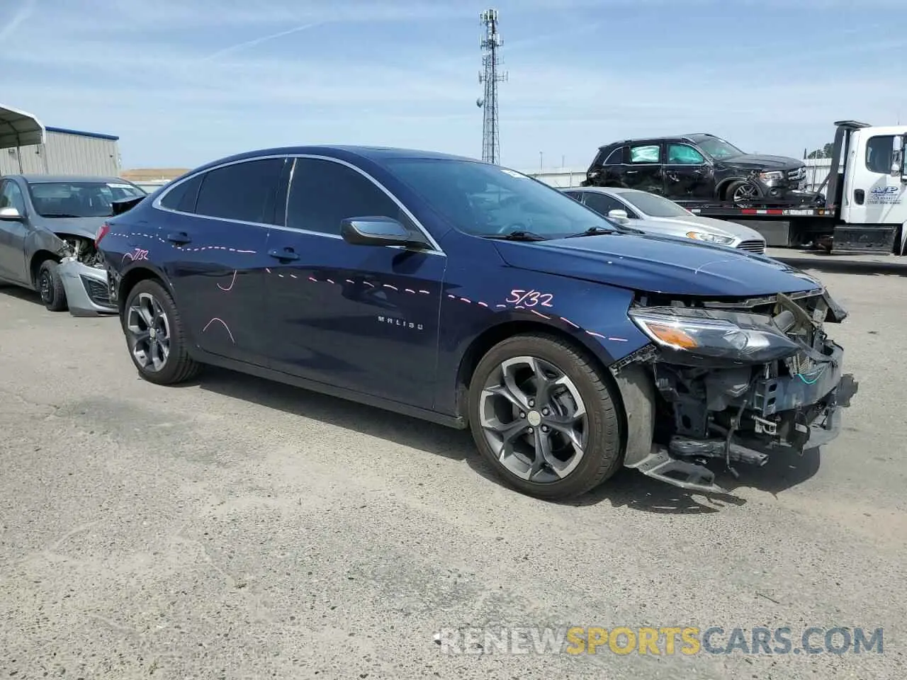 4 Фотография поврежденного автомобиля 1G1ZD5ST2NF176223 CHEVROLET MALIBU 2022