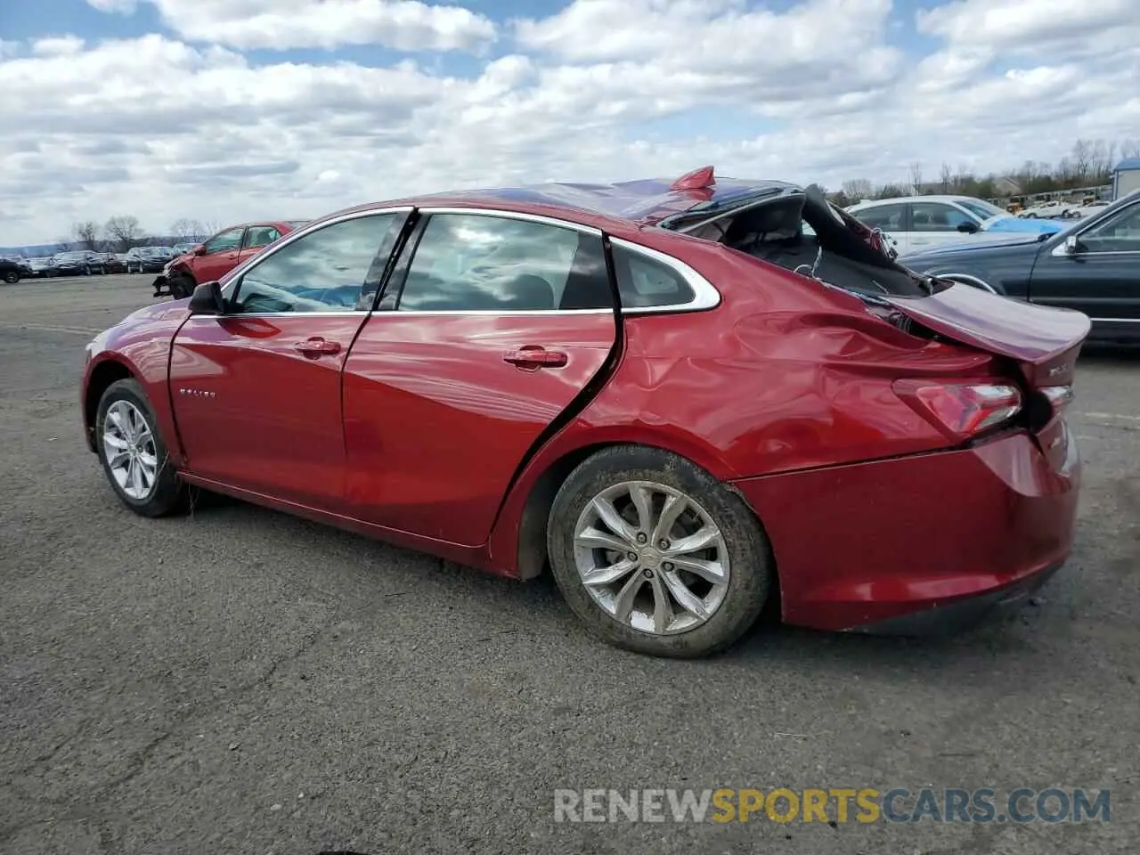 2 Photograph of a damaged car 1G1ZD5ST3NF143599 CHEVROLET MALIBU 2022