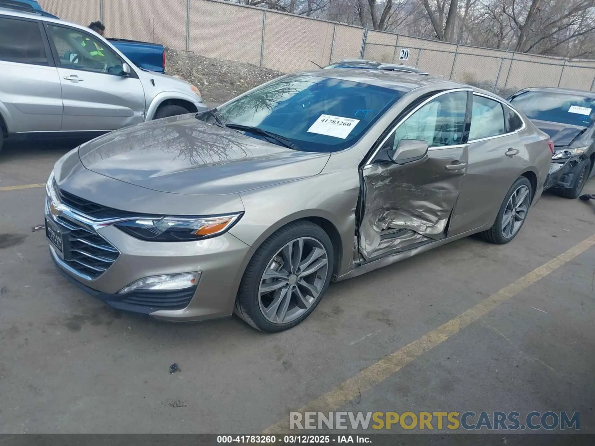 2 Фотография поврежденного автомобиля 1G1ZD5ST3NF149905 CHEVROLET MALIBU 2022