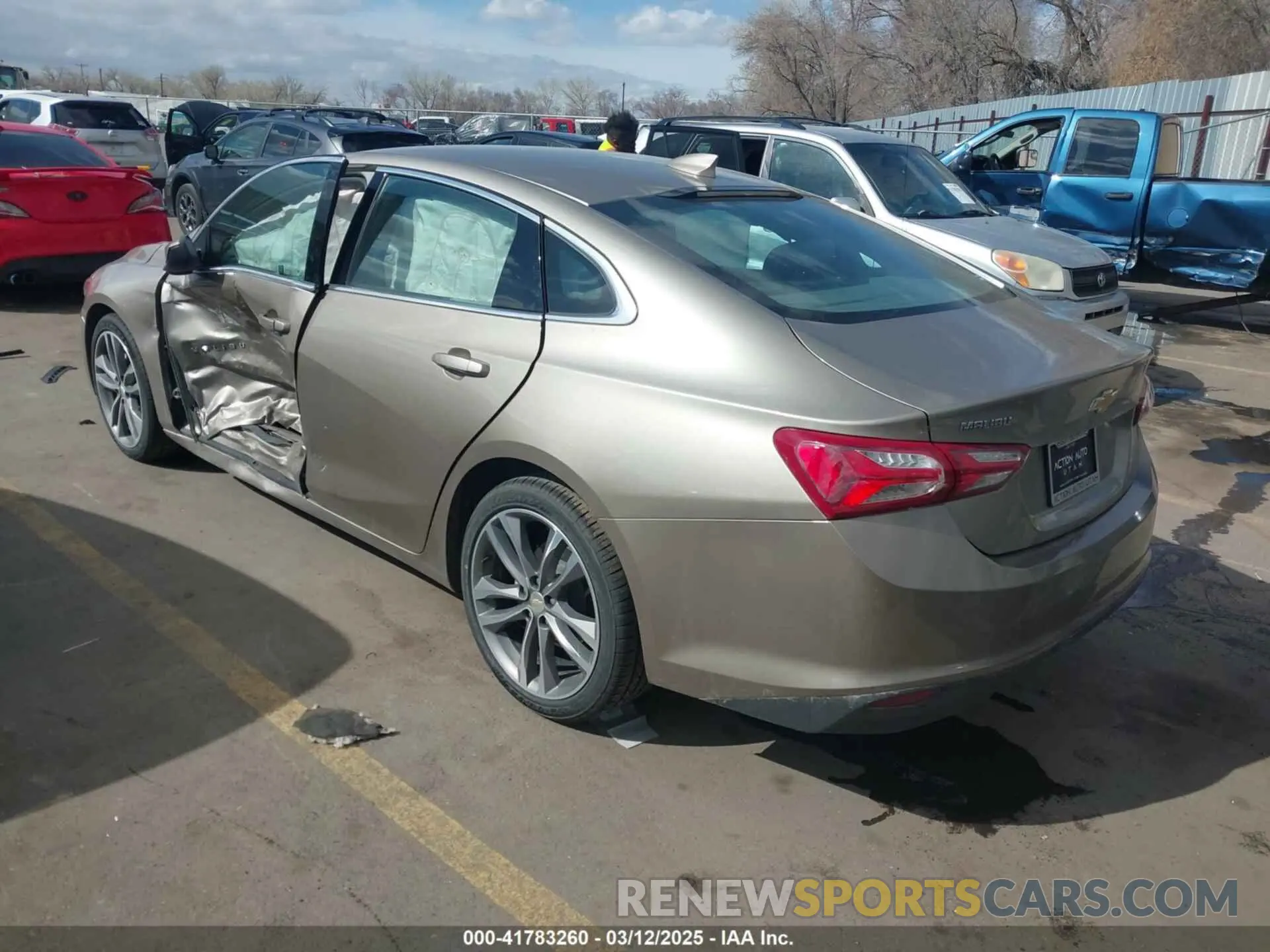 3 Фотография поврежденного автомобиля 1G1ZD5ST3NF149905 CHEVROLET MALIBU 2022