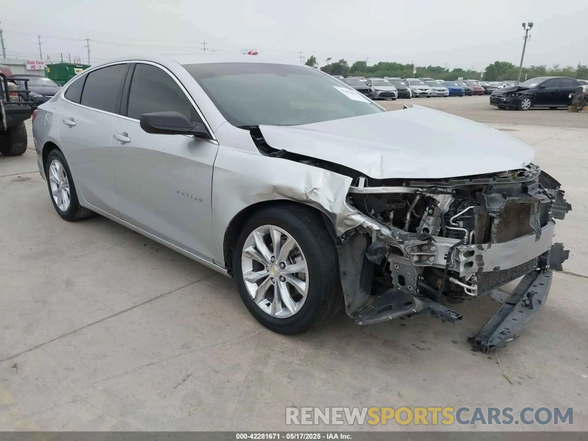 1 Photograph of a damaged car 1G1ZD5ST3NF160452 CHEVROLET MALIBU 2022