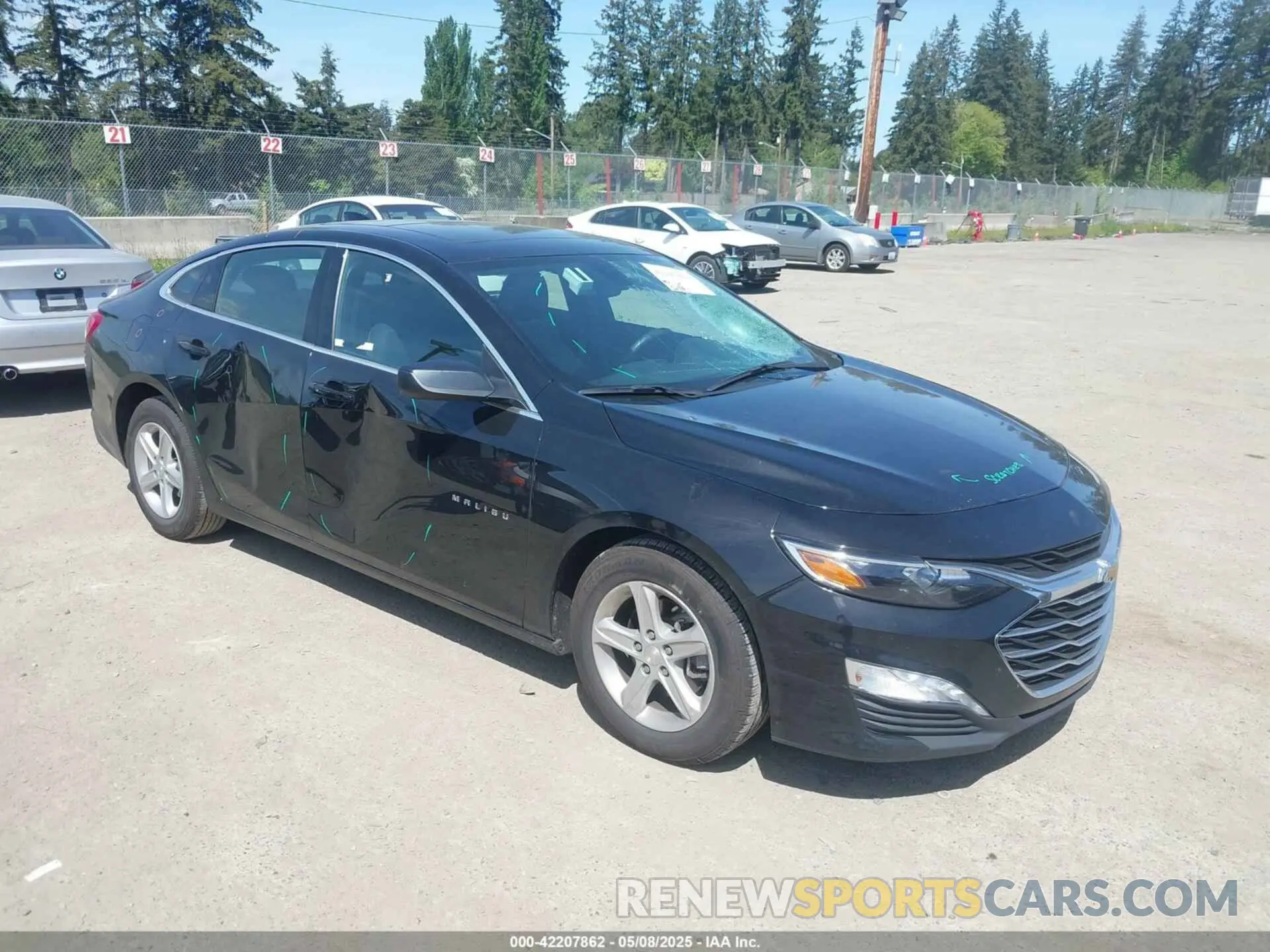 1 Photograph of a damaged car 1G1ZD5ST3NF174643 CHEVROLET MALIBU 2022