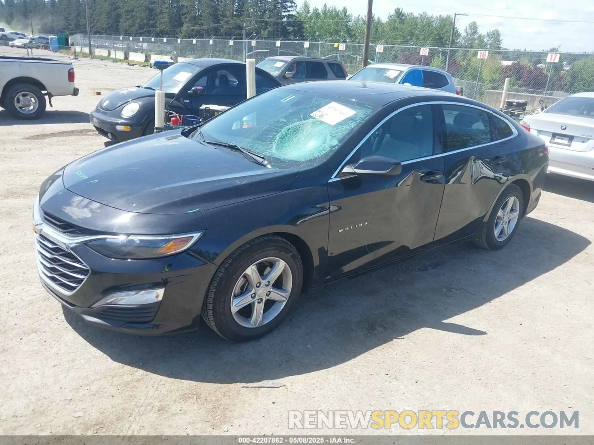 2 Photograph of a damaged car 1G1ZD5ST3NF174643 CHEVROLET MALIBU 2022