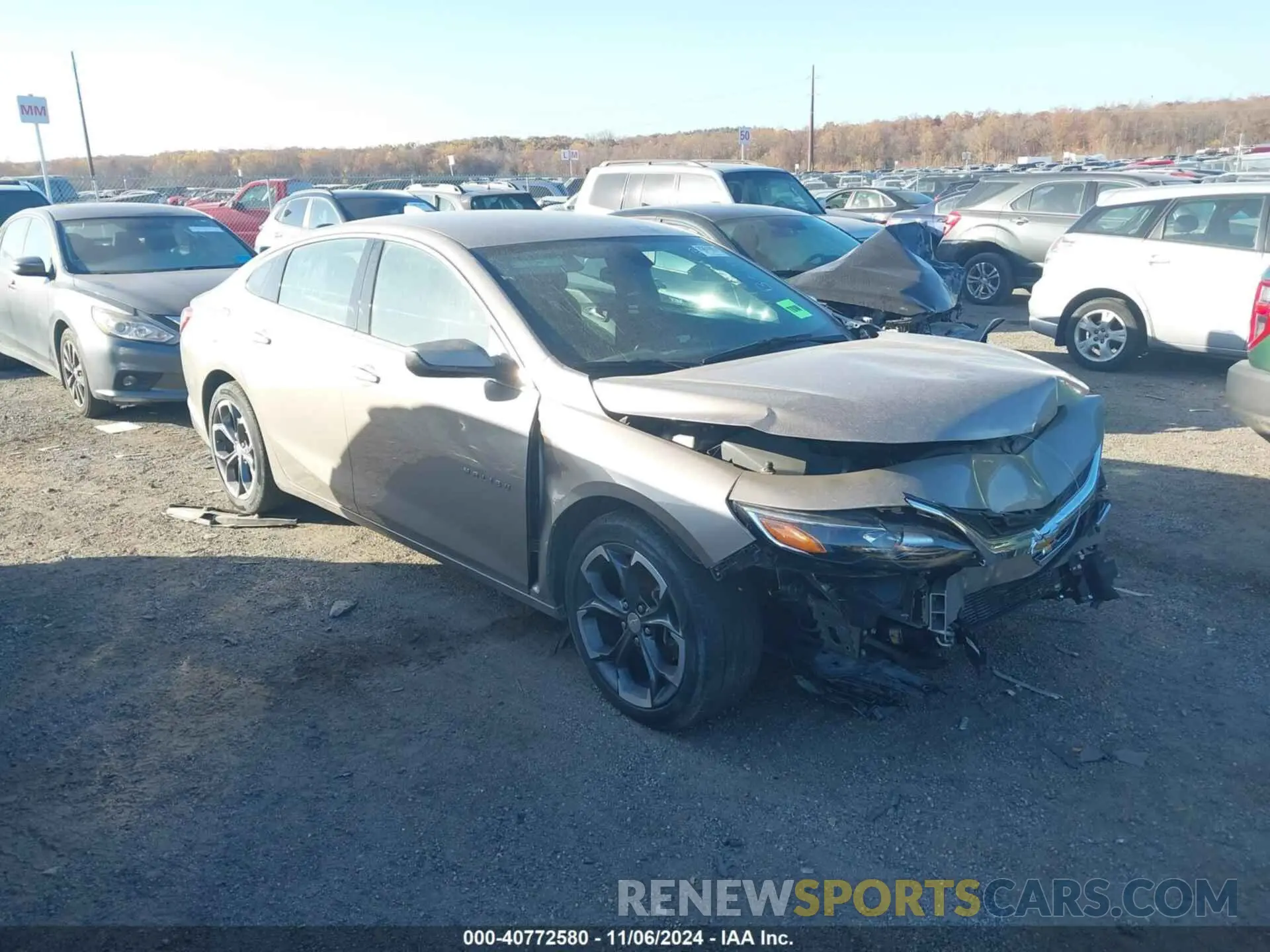 1 Photograph of a damaged car 1G1ZD5ST3NF201775 CHEVROLET MALIBU 2022