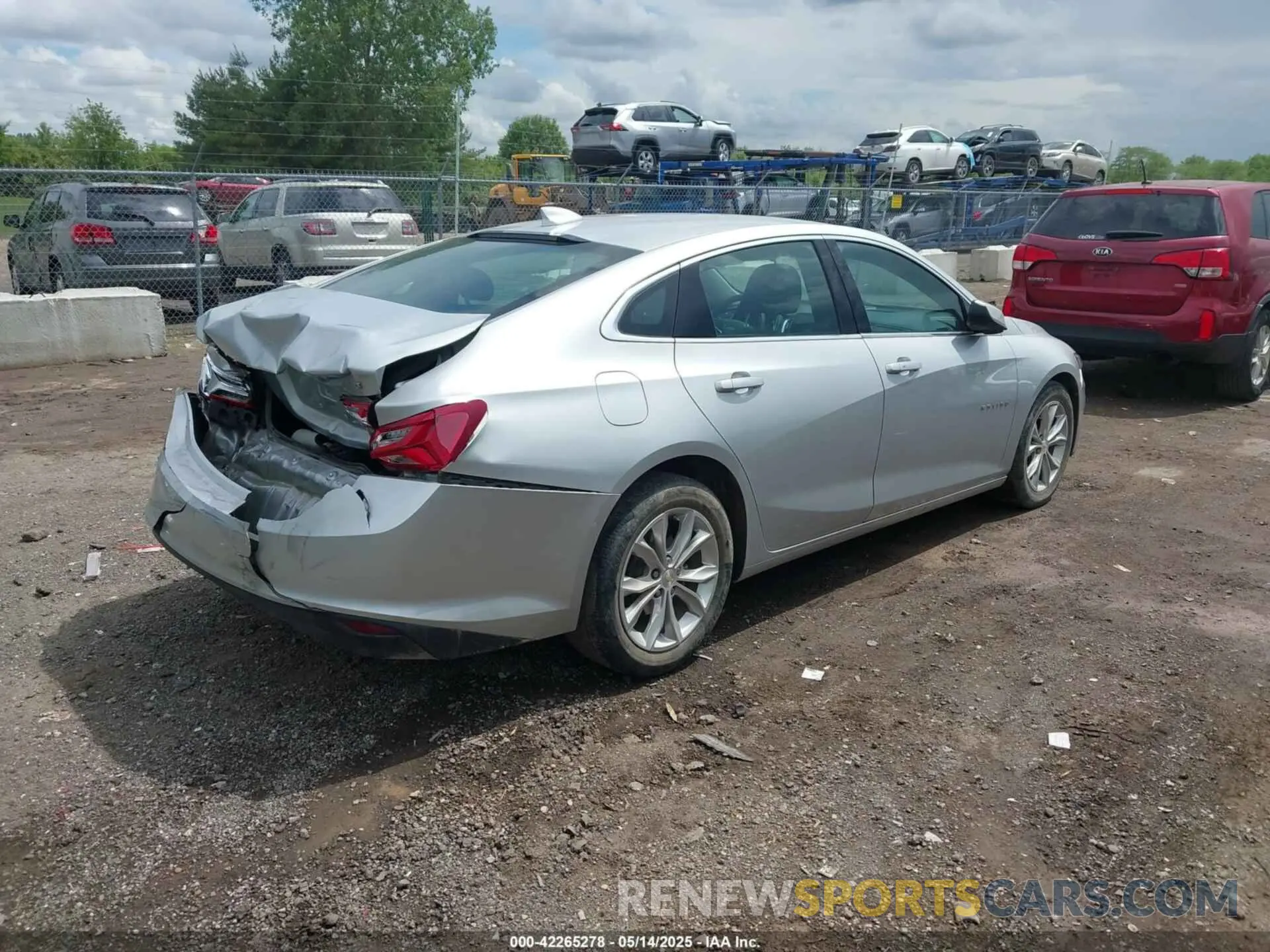 4 Фотография поврежденного автомобиля 1G1ZD5ST4NF108201 CHEVROLET MALIBU 2022