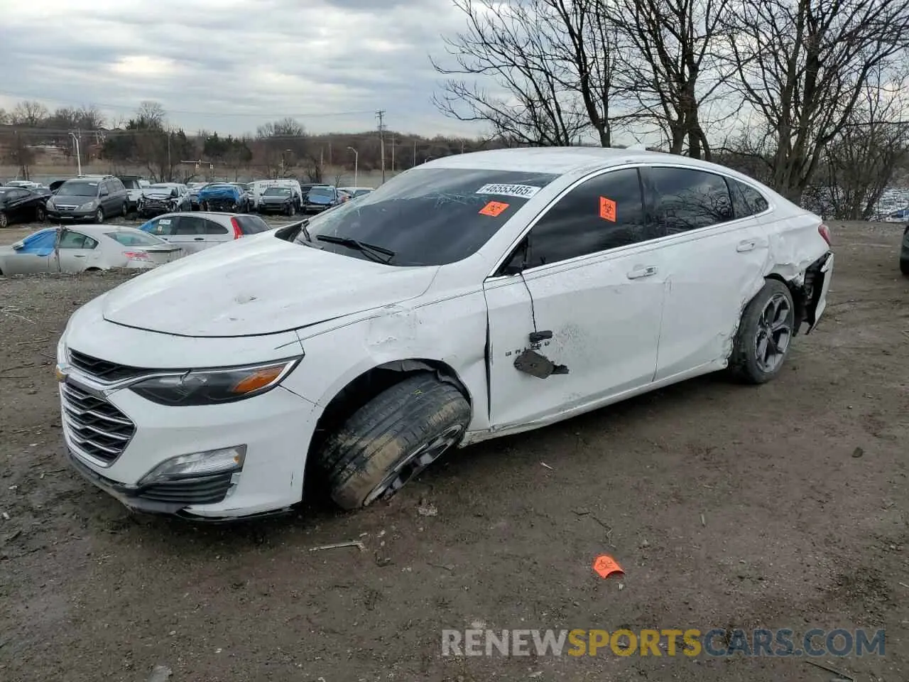 1 Photograph of a damaged car 1G1ZD5ST5NF110037 CHEVROLET MALIBU 2022