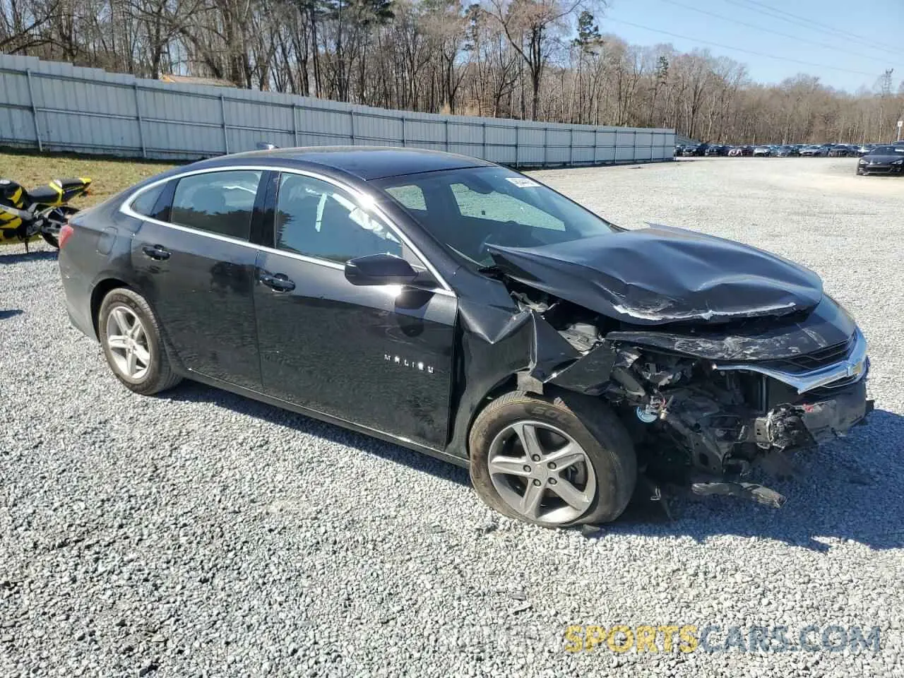 4 Photograph of a damaged car 1G1ZD5ST5NF173879 CHEVROLET MALIBU 2022