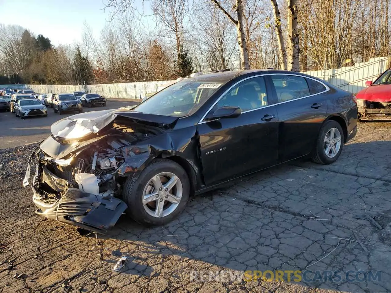 1 Photograph of a damaged car 1G1ZD5ST6NF157612 CHEVROLET MALIBU 2022