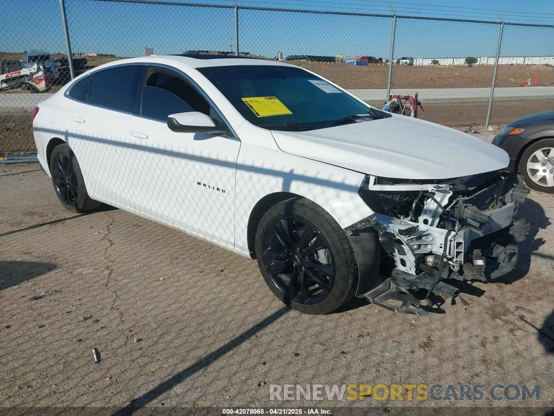 1 Photograph of a damaged car 1G1ZD5ST6NF197253 CHEVROLET MALIBU 2022