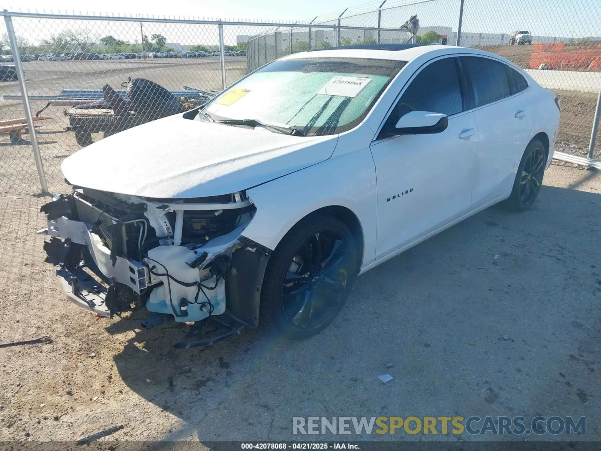 2 Photograph of a damaged car 1G1ZD5ST6NF197253 CHEVROLET MALIBU 2022