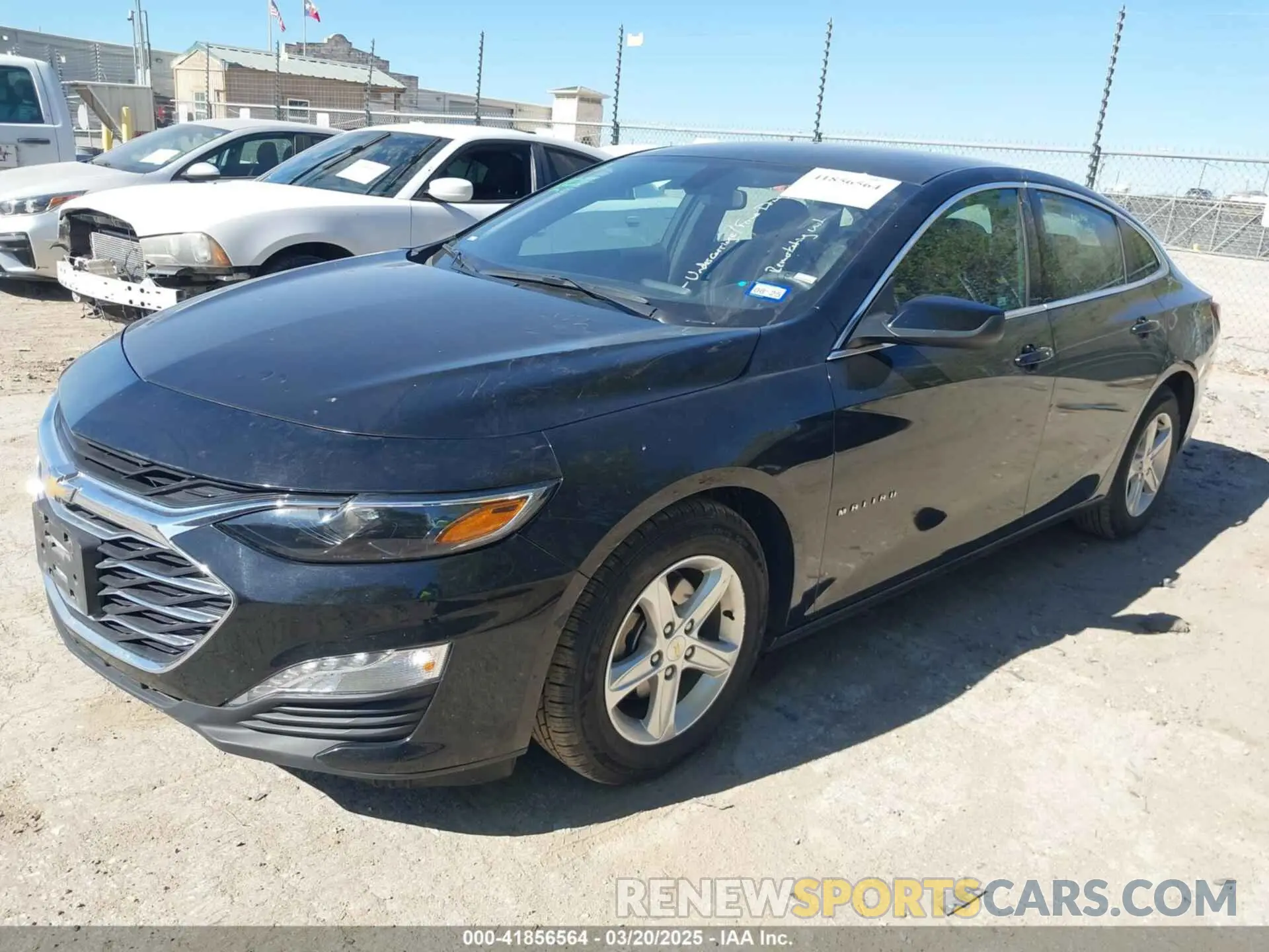 2 Photograph of a damaged car 1G1ZD5ST7NF134033 CHEVROLET MALIBU 2022