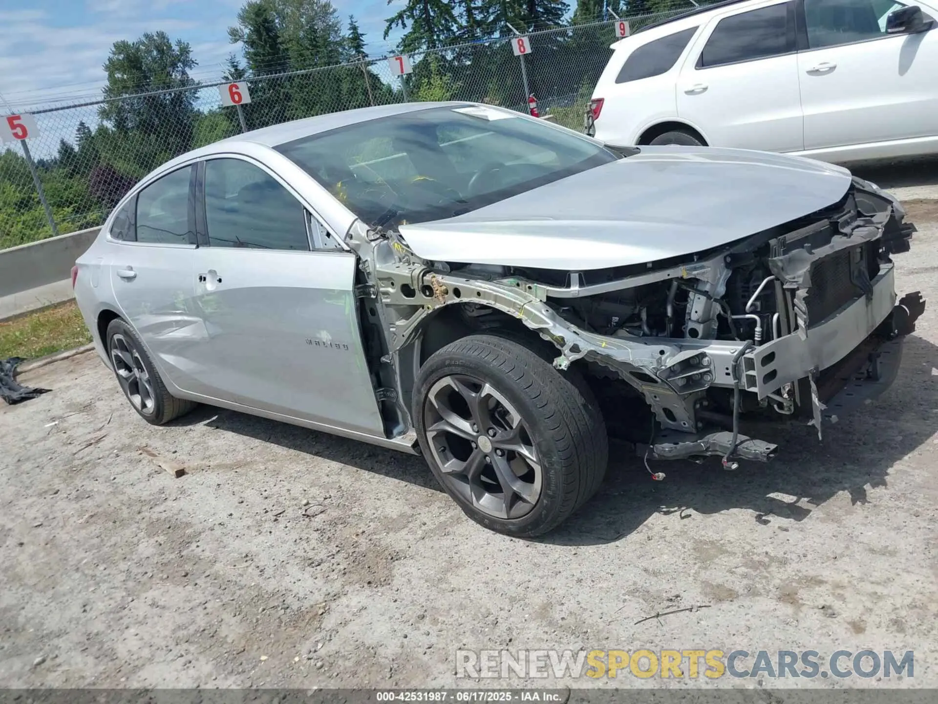 1 Photograph of a damaged car 1G1ZD5ST7NF140009 CHEVROLET MALIBU 2022
