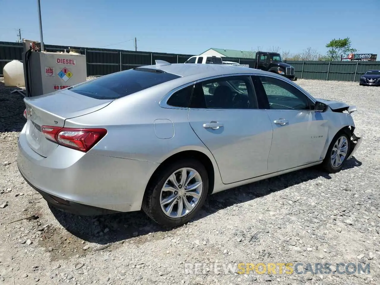 3 Photograph of a damaged car 1G1ZD5ST7NF150068 CHEVROLET MALIBU 2022